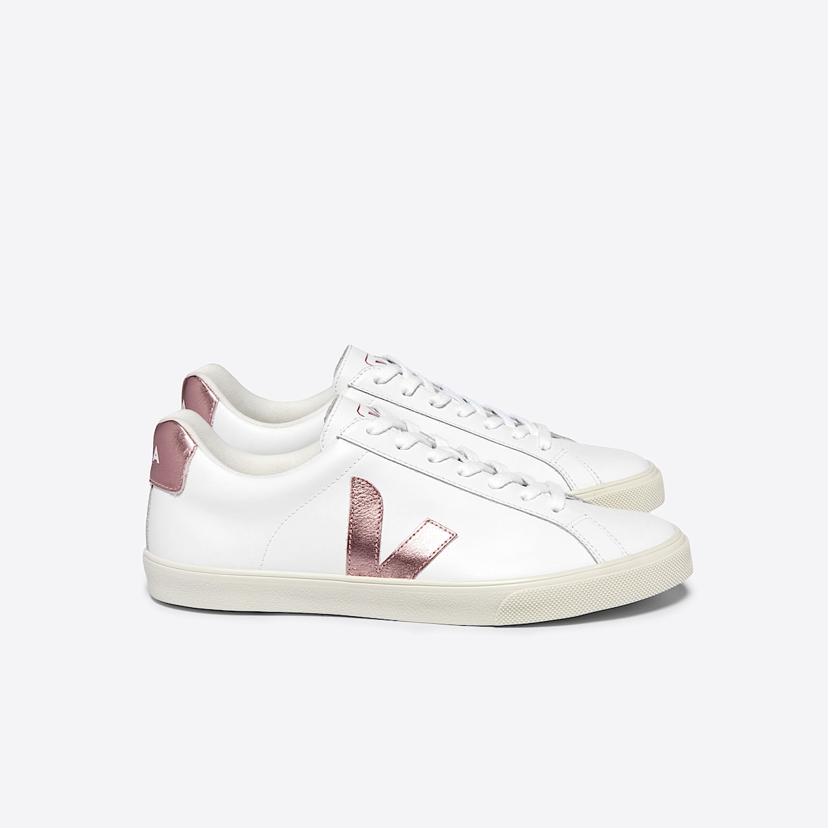 veja sneakers esplar-logo leather white EO0203512 Lateral view