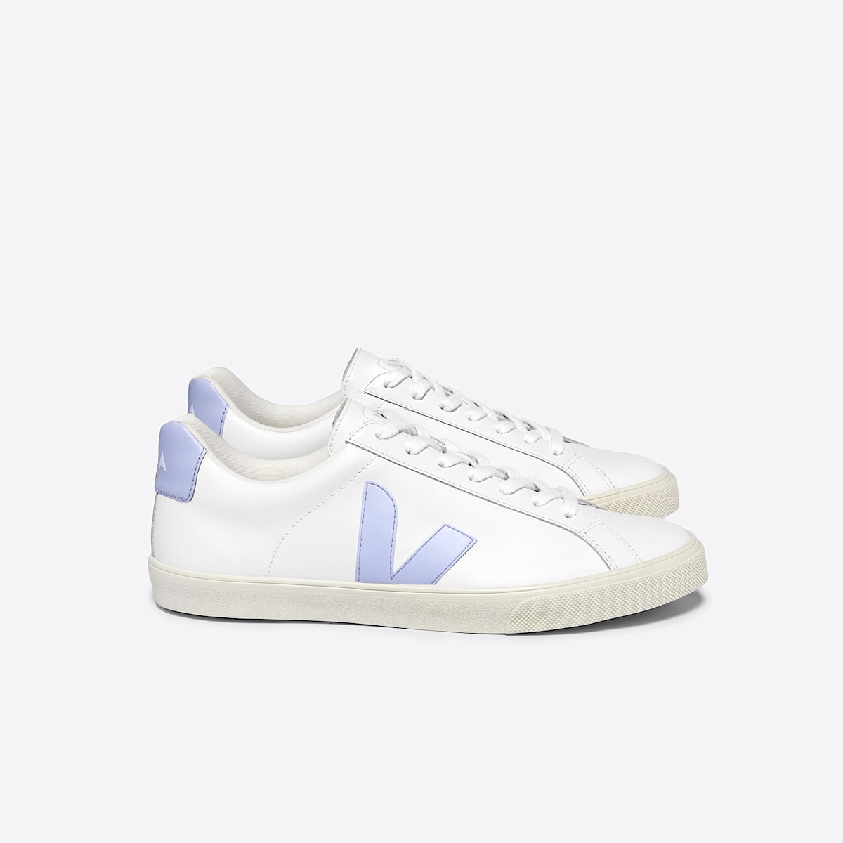 veja esplar-logo leather white EO0203650B470