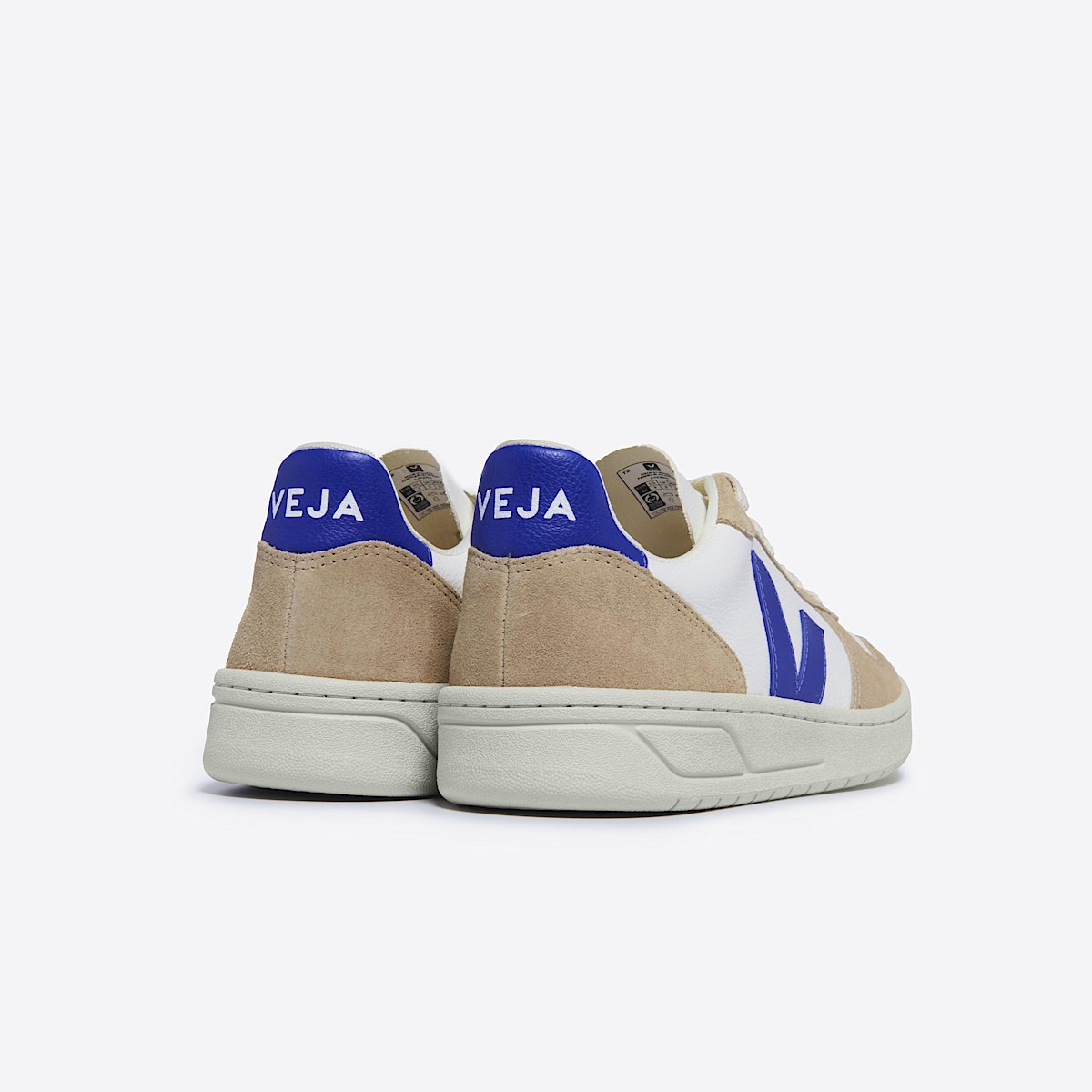 veja v-10 couro branco VX0503477B460