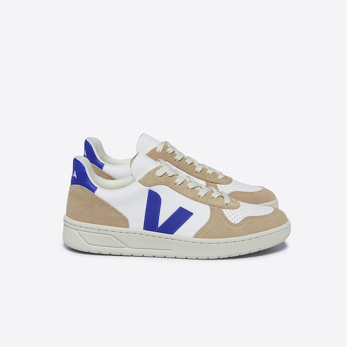veja v-10 cuir blanc VX0503477B480