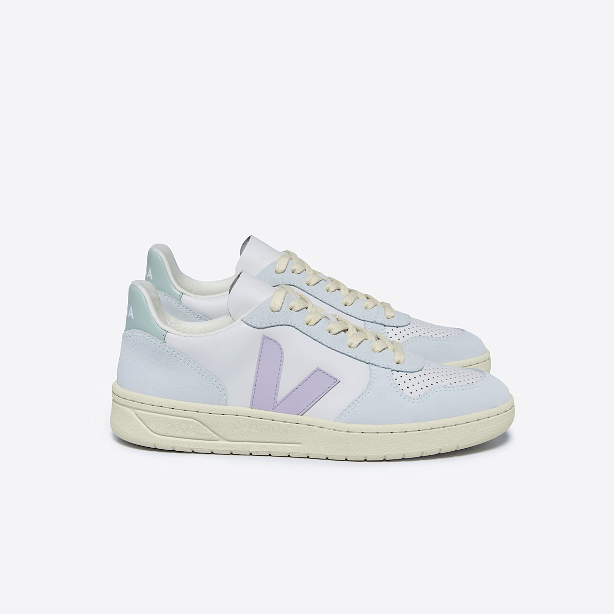 veja v-10 couro azul VX0203475B460