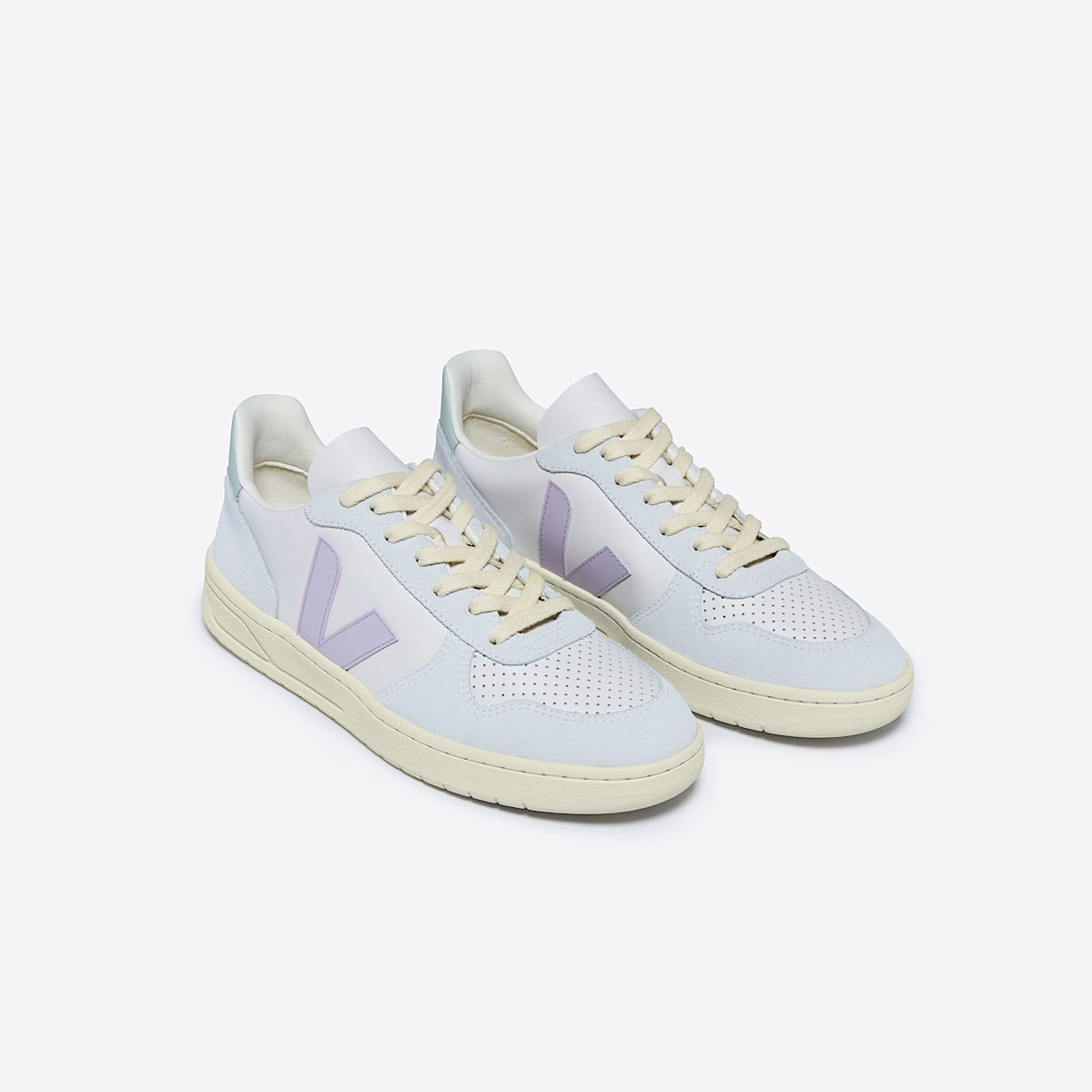 veja sneakers v-10 leather beige VX0203475 Top view