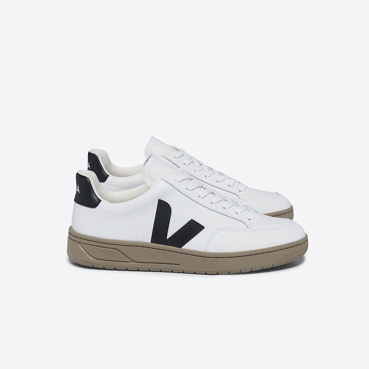 veja zapatillas v-12 cuero blanco XD0203640 Lateral view