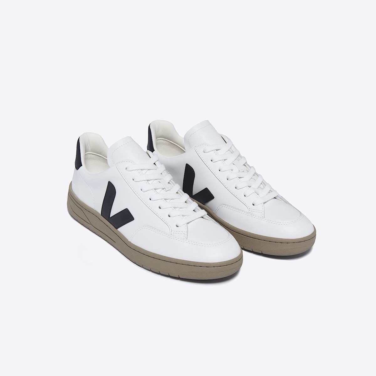 veja zapatillas v-12 cuero blanco XD0203640 Top view