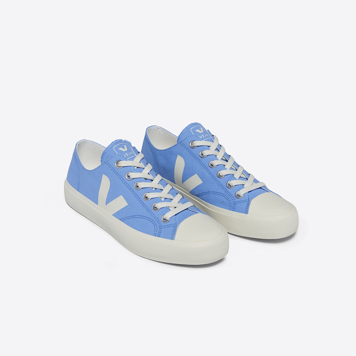 veja sneakers wata-ii-low organic-cotton blue PL0103515 Top view