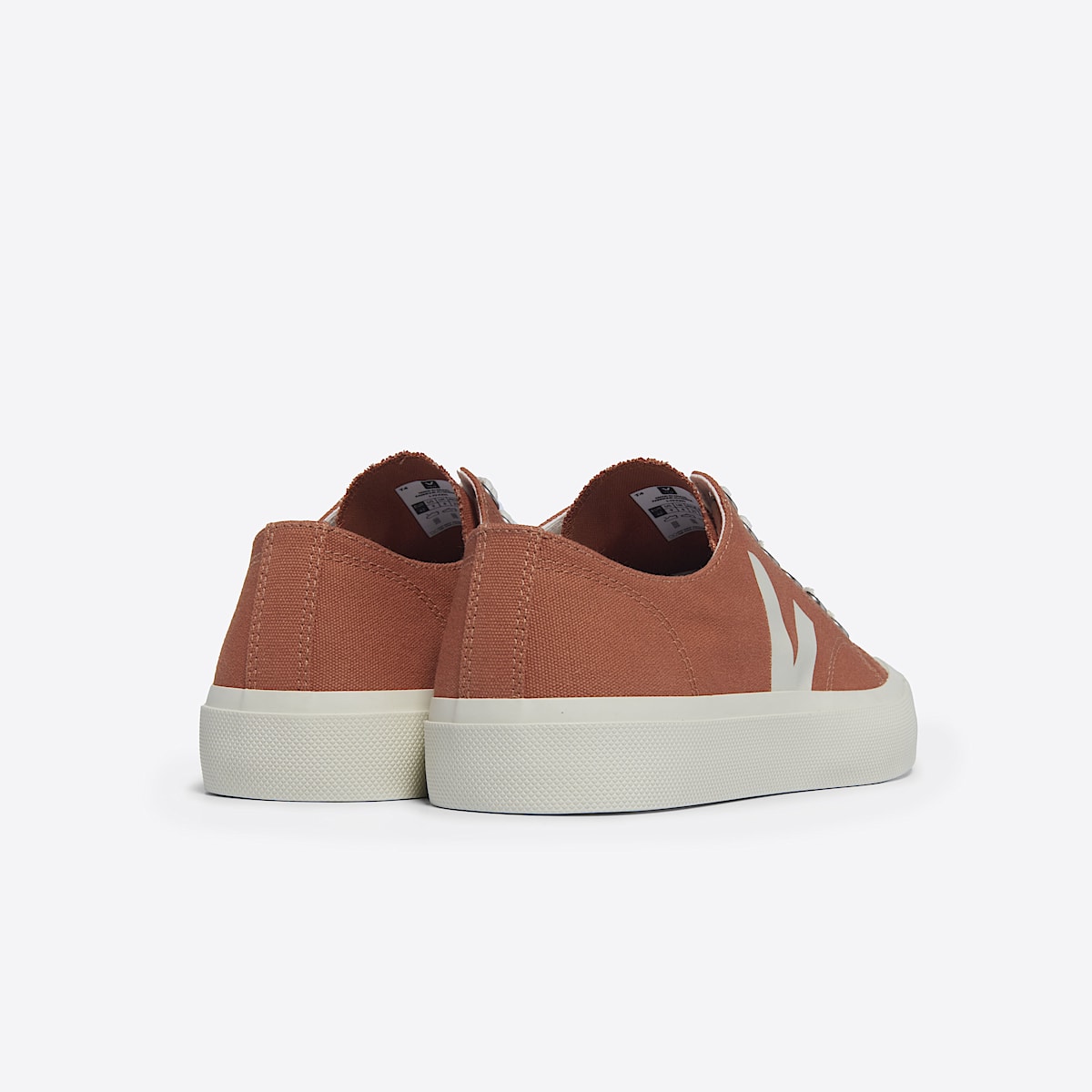 veja baskets wata-ii-low coton-biologique orange PL0103513 Back view