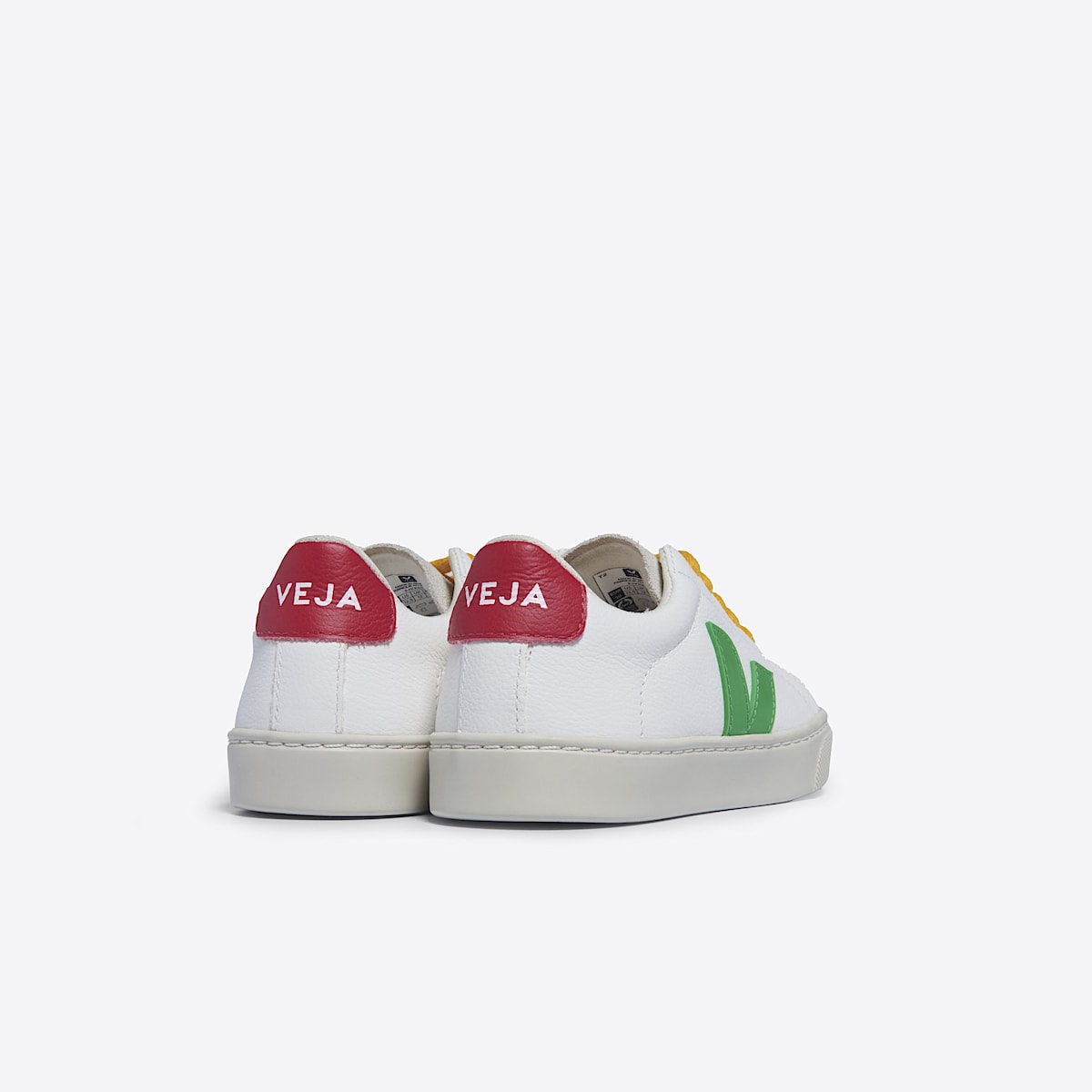 veja baskets small-esplar-laces cuir blanc RS0503633 Back view