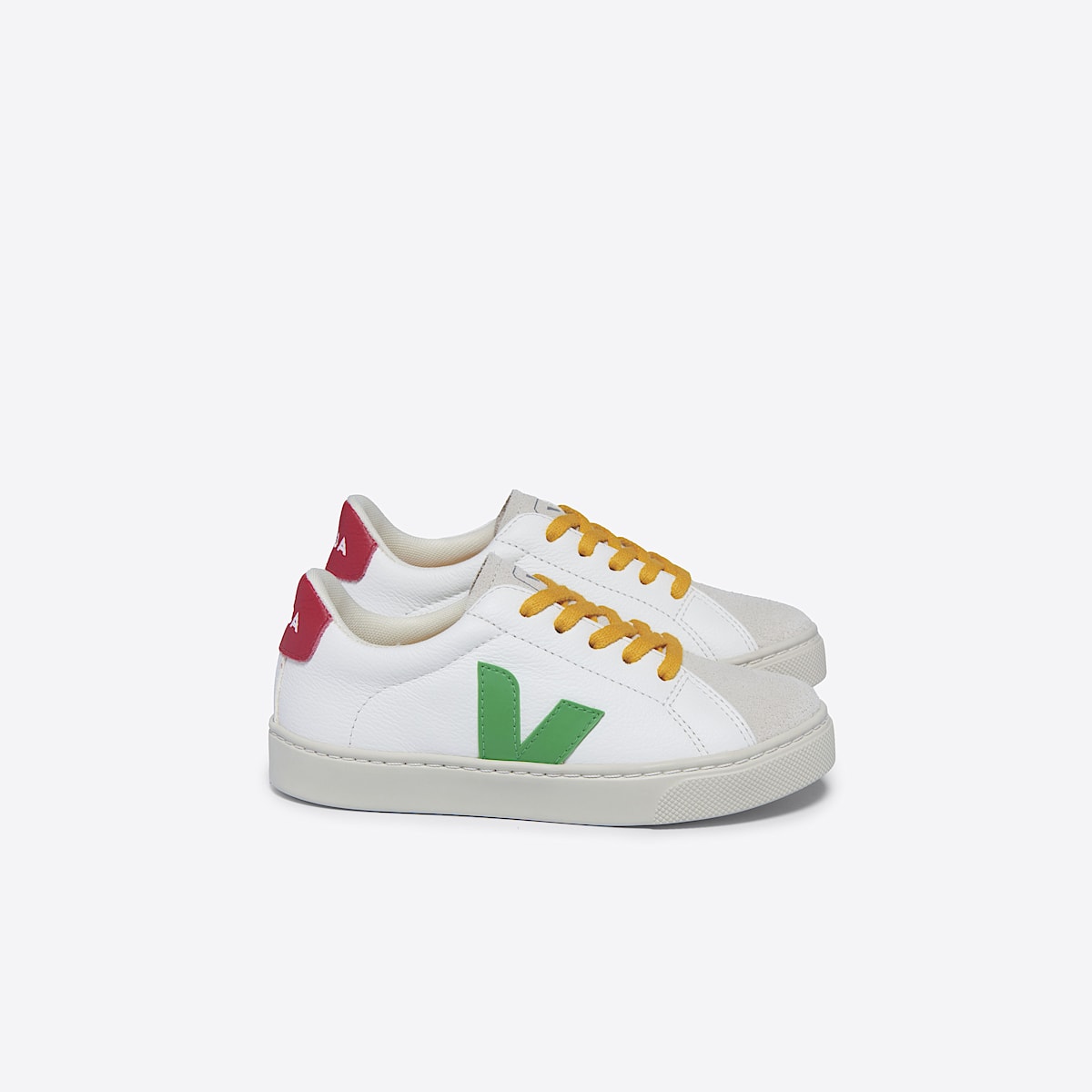 veja baskets small-esplar-laces cuir blanc RS0503633 Lateral view