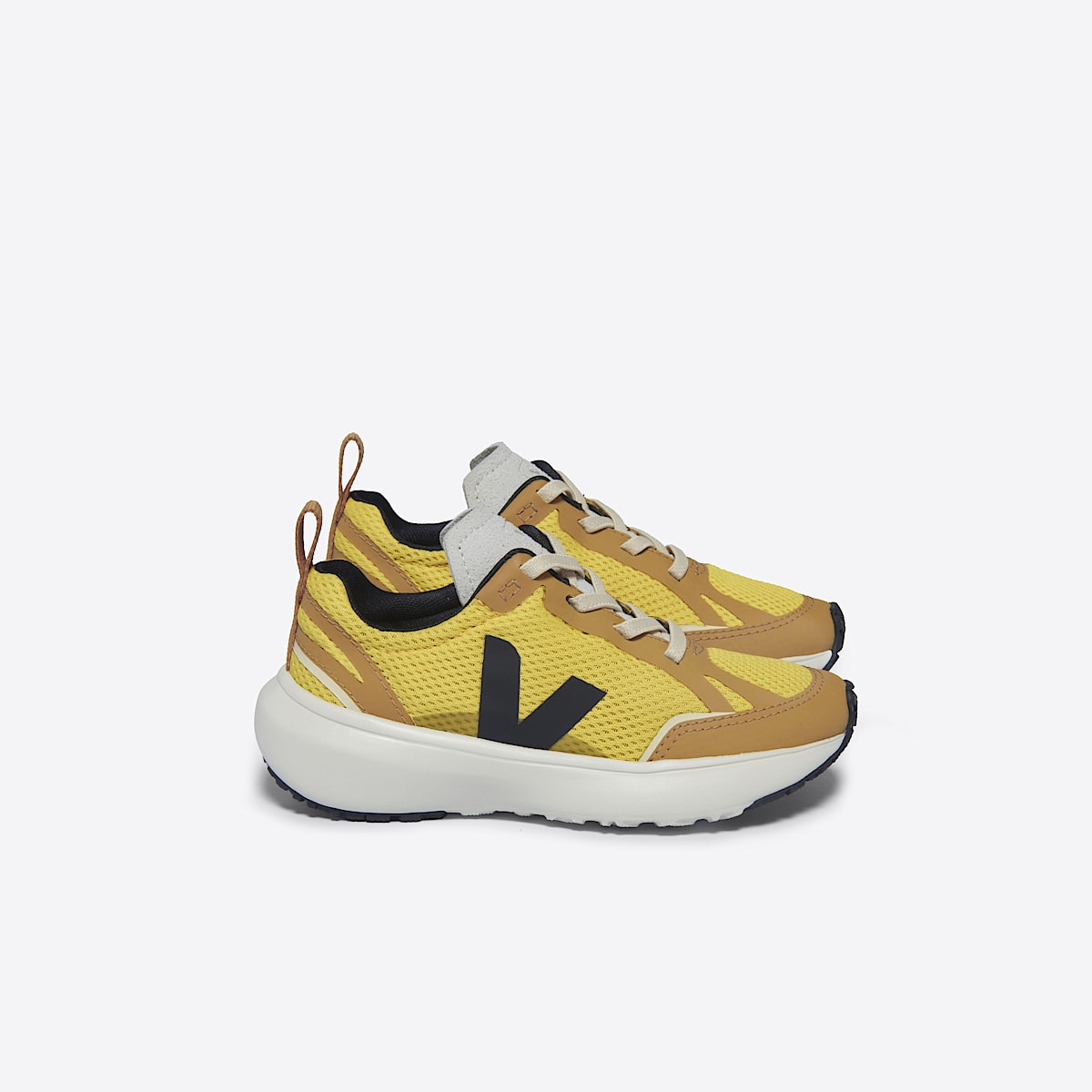 veja baskets small-canary-light recyclé jaune YL1803628 Lateral view