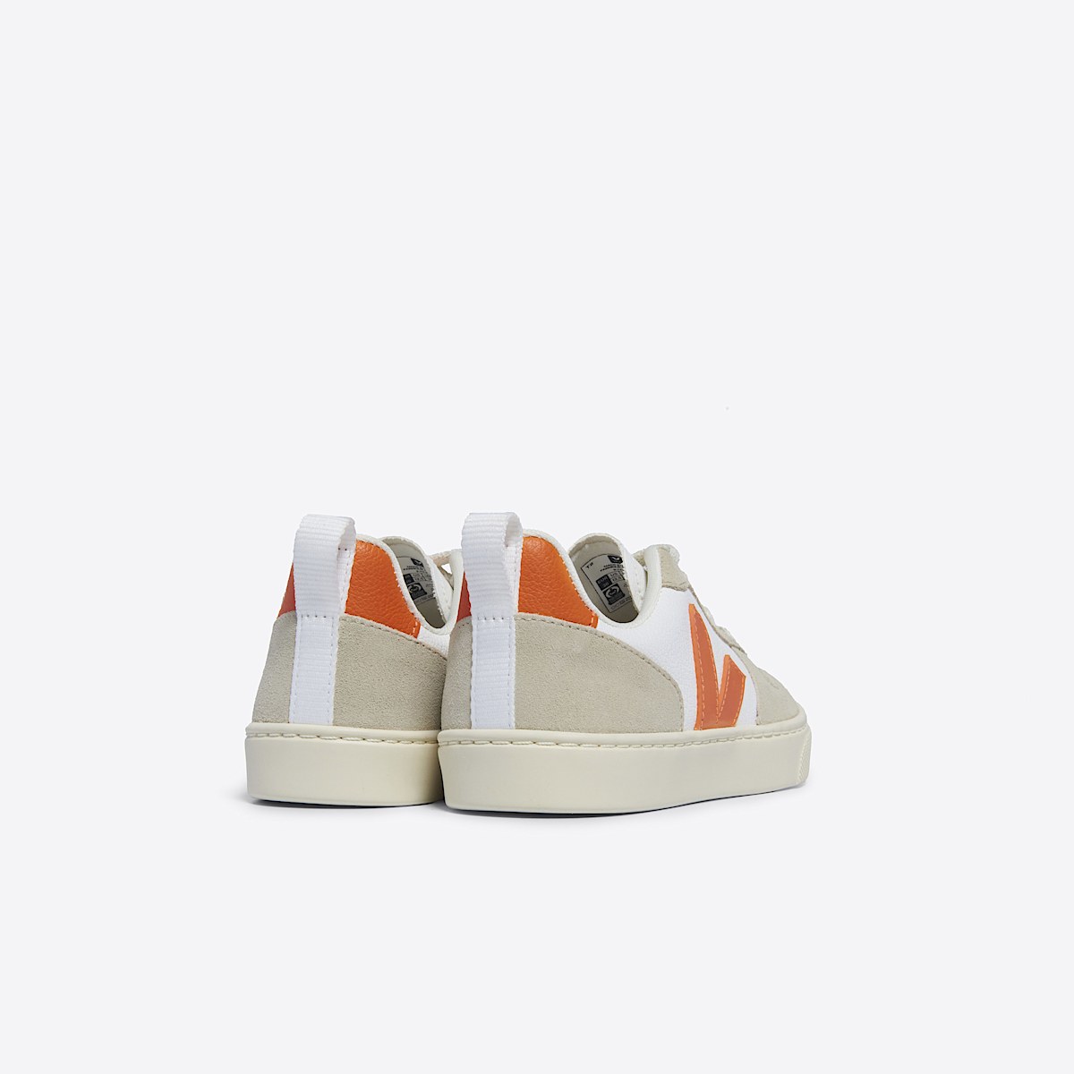 veja small-v-10-laces couro branco CX0503615