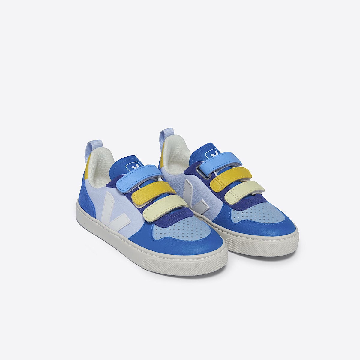 veja zapatillas small-v-10 cuero multicolor CV0503632 Top view