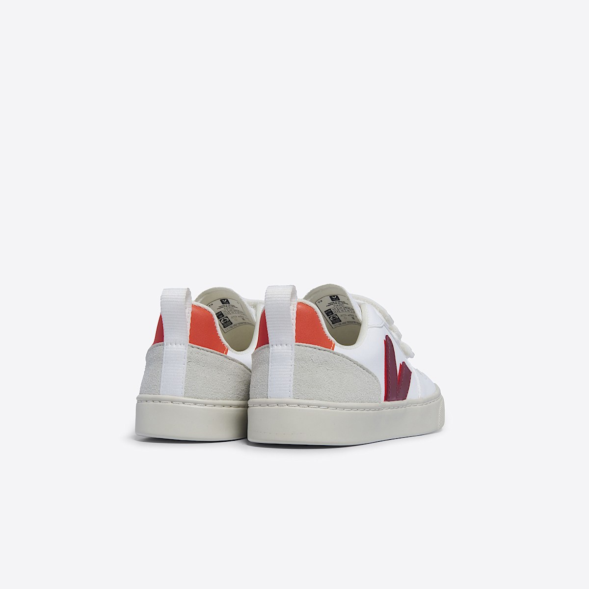 veja sapatilhas small-v-10-w vegan branco CY0703612 Back view