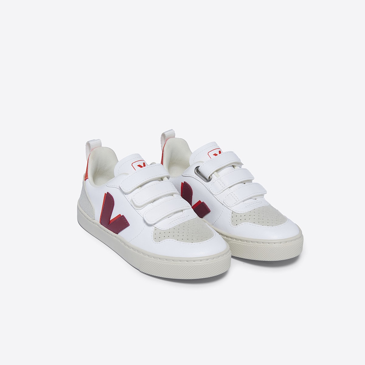 veja sapatilhas small-v-10-w vegan branco CY0703612 Top view