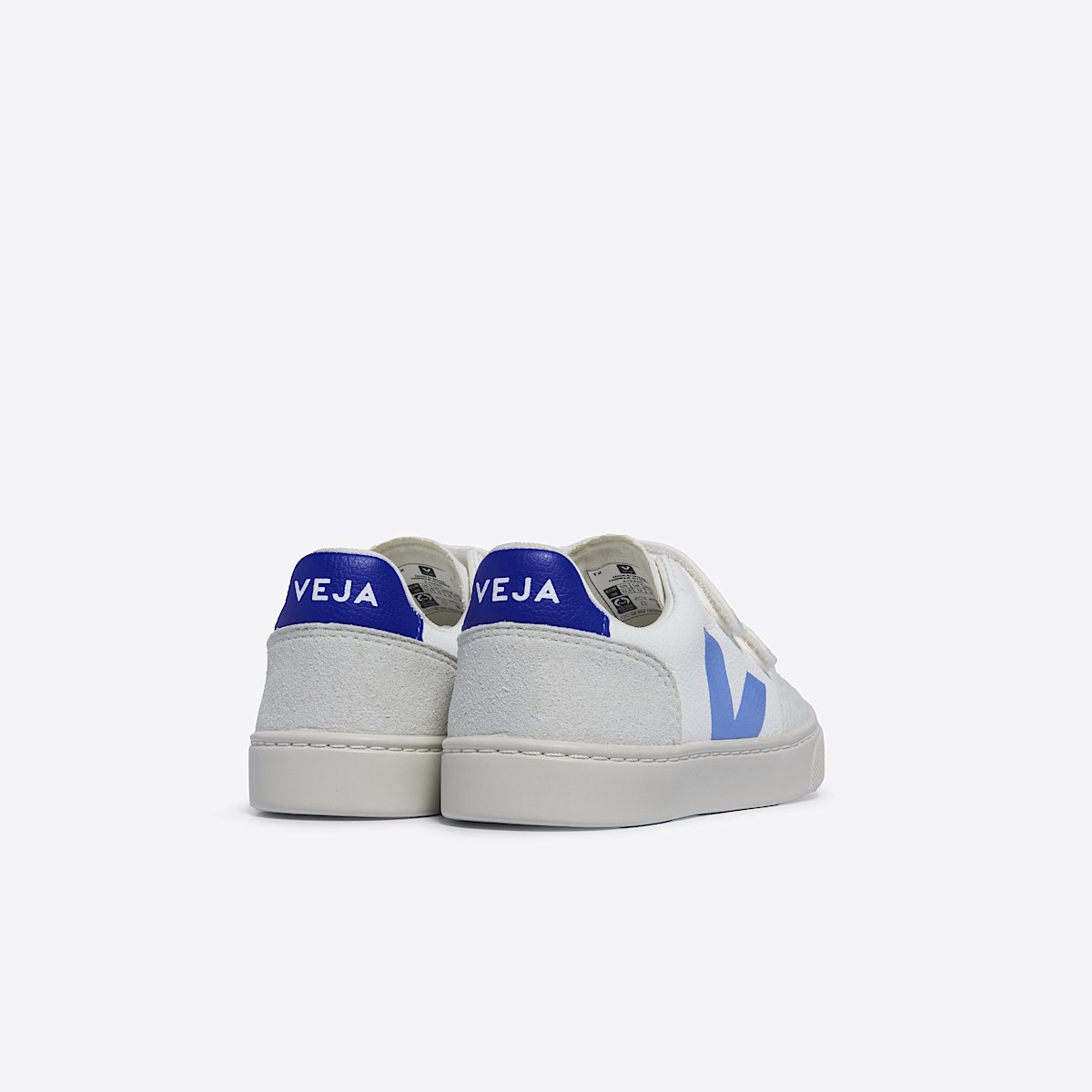 veja baskets small-v-12 cuir blanc XV0503607 Back view