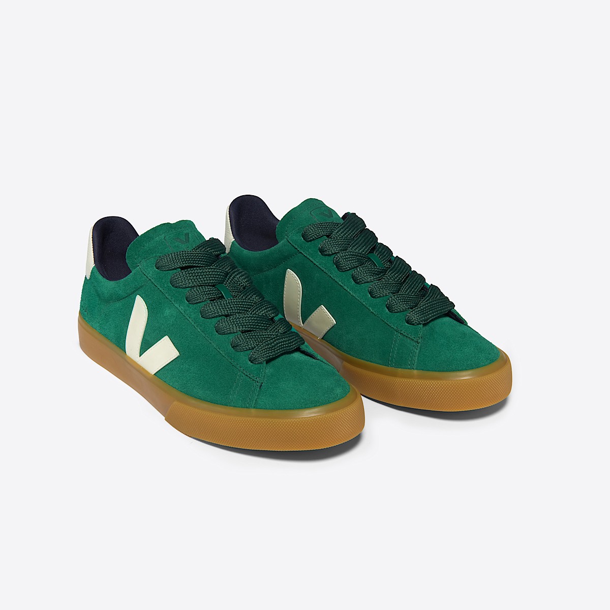 veja sneakers campo pelle-scamosciata verde CP0303695 Top view