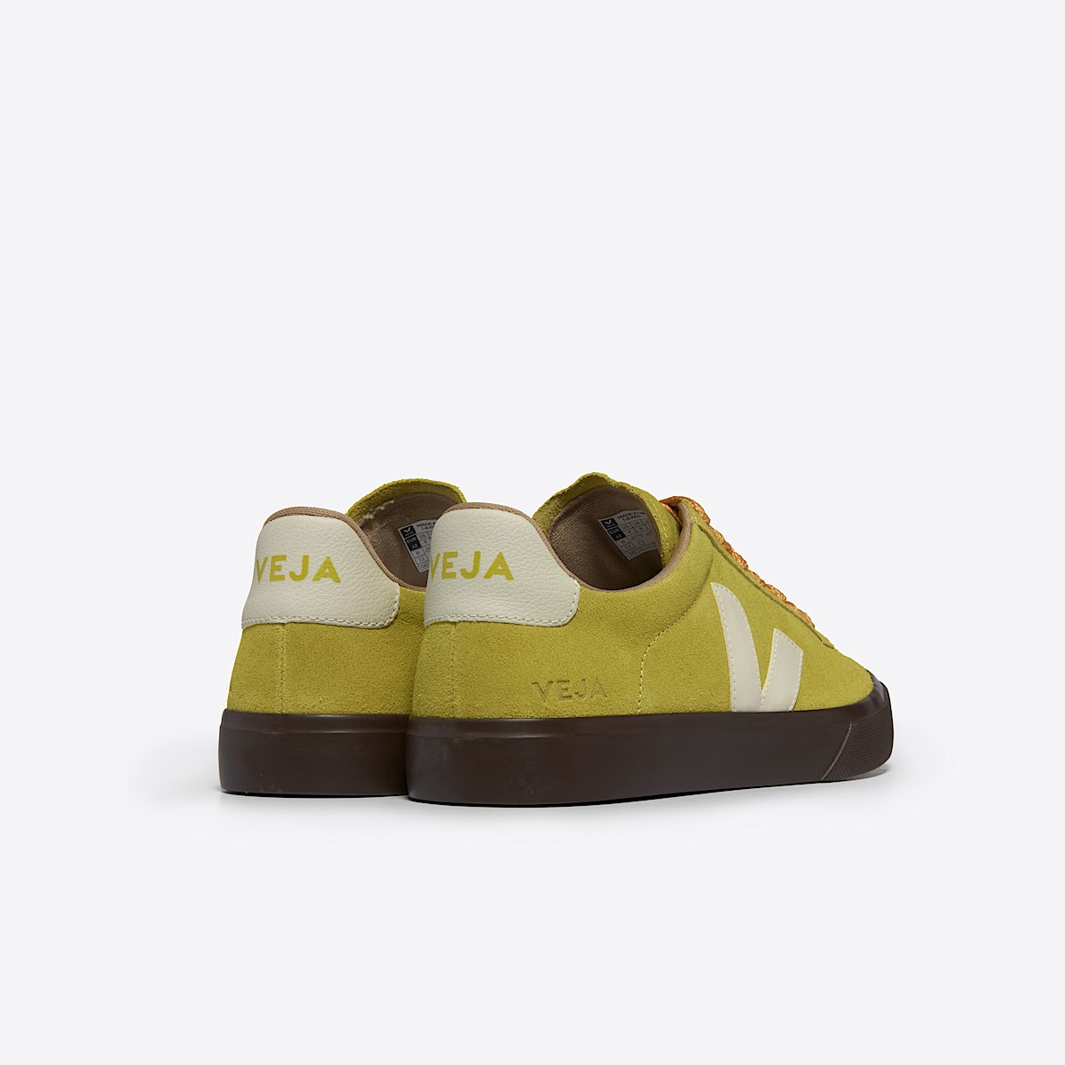 veja baskets campo suède jaune CP0303694 Back view