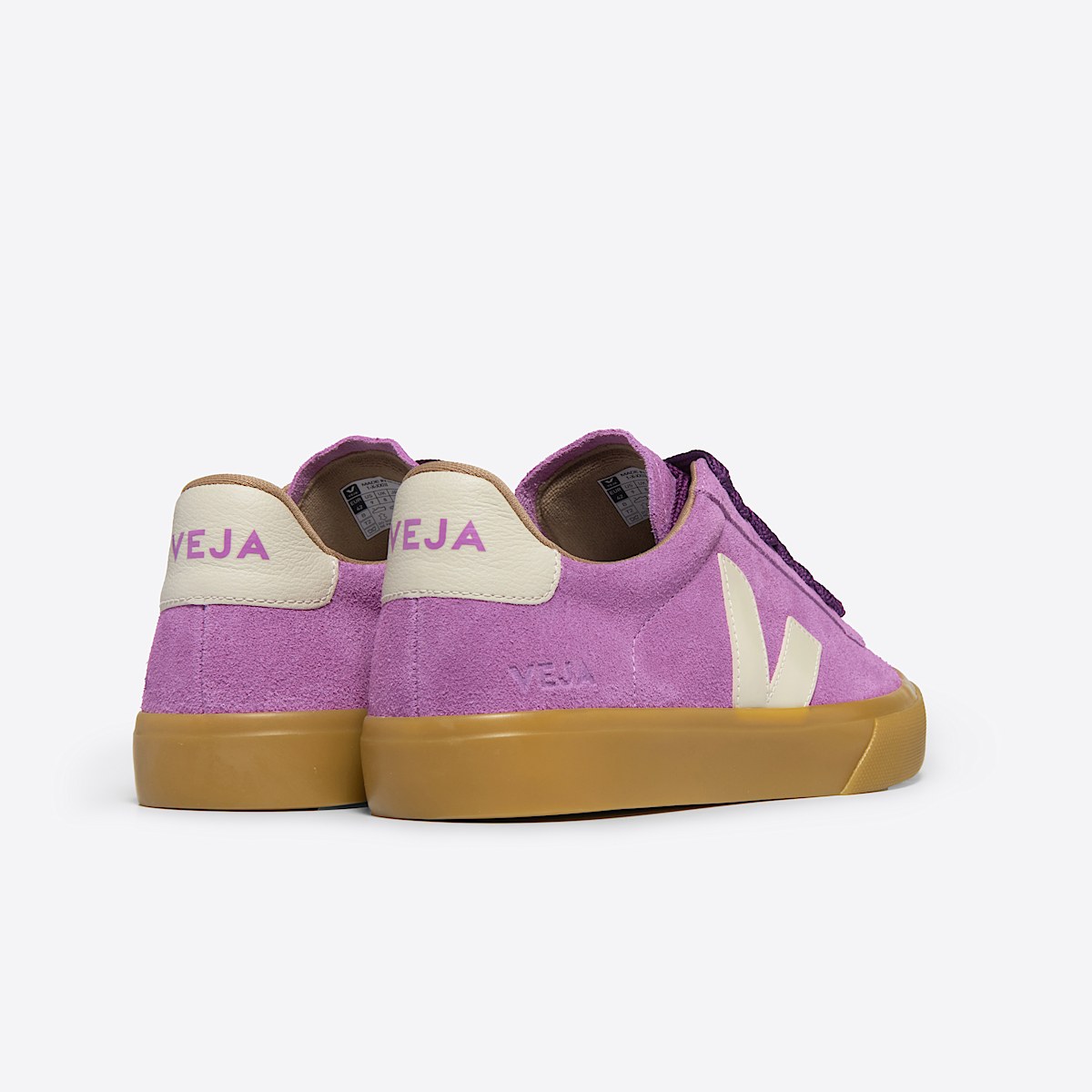 veja baskets campo suède violet CP0303691 Back view