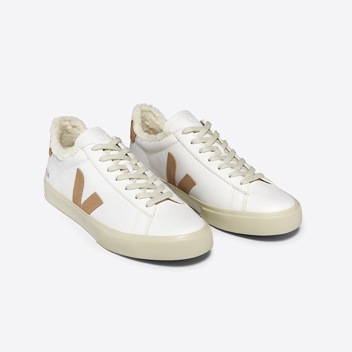 veja sneakers campo-winter fured white CW0503830 Top view