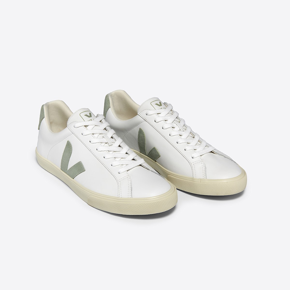 veja esplar-logo leather white EO0203710B430