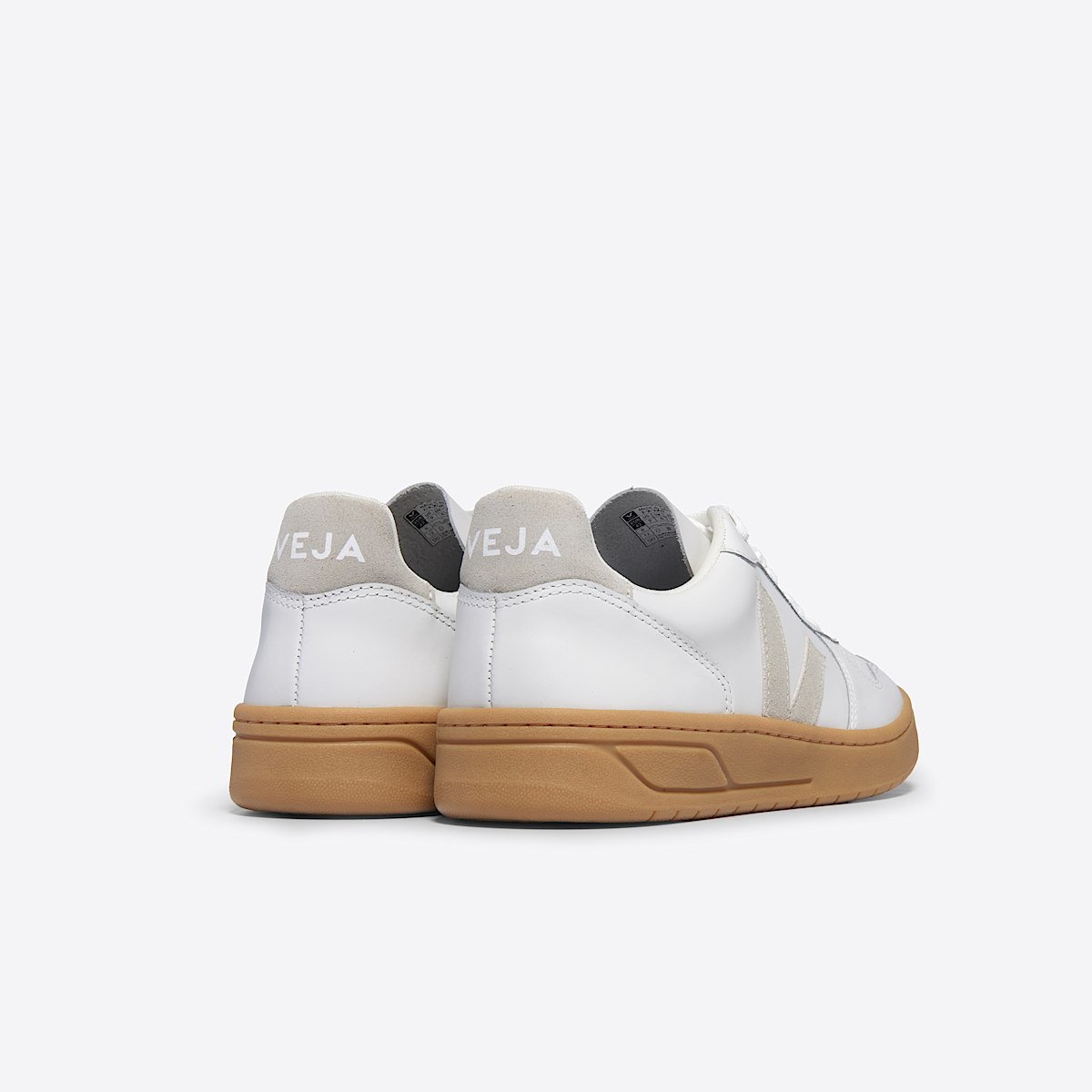 veja baskets v-10 cuir blanc VX0203665 Back view