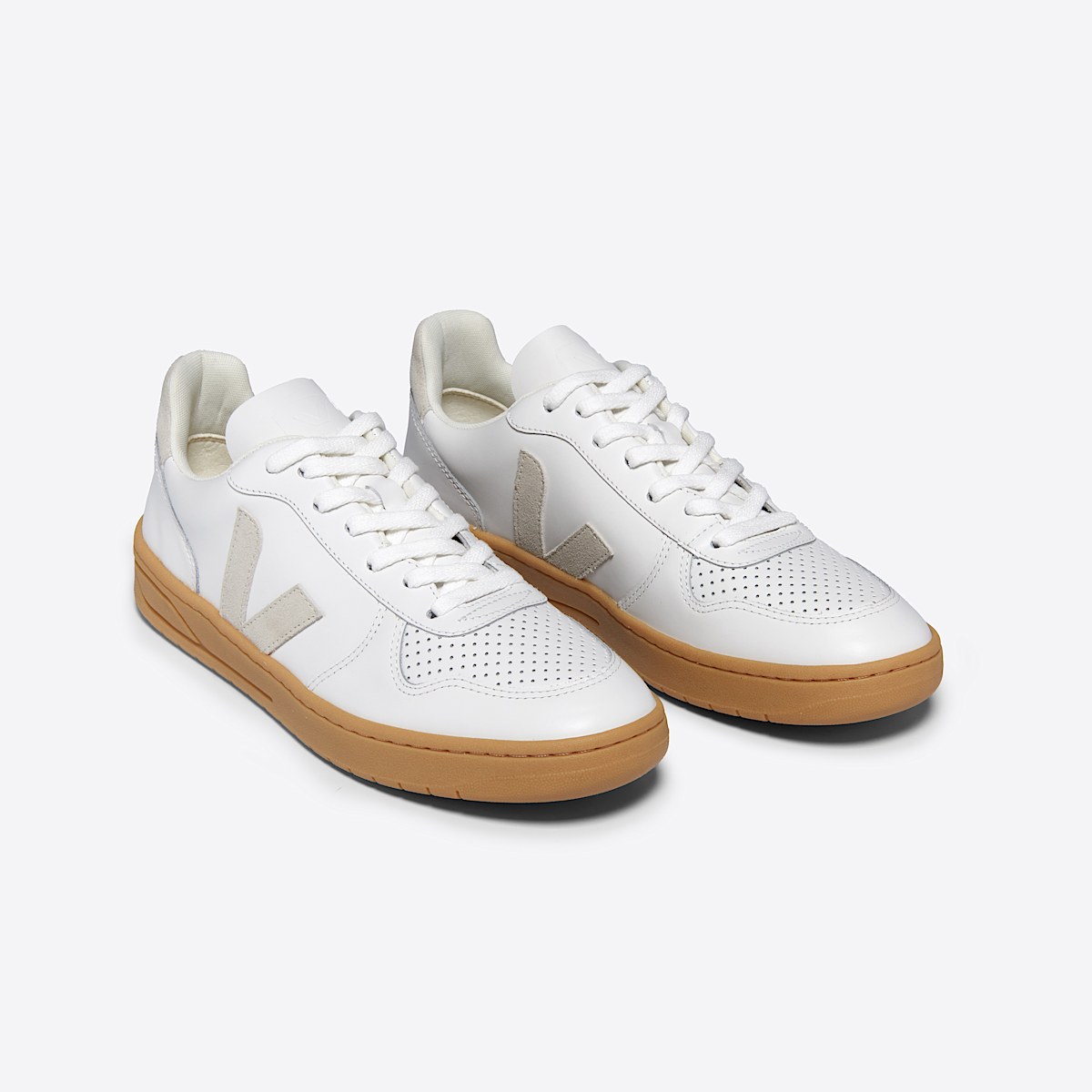 veja baskets v-10 cuir blanc VX0203665 Top view