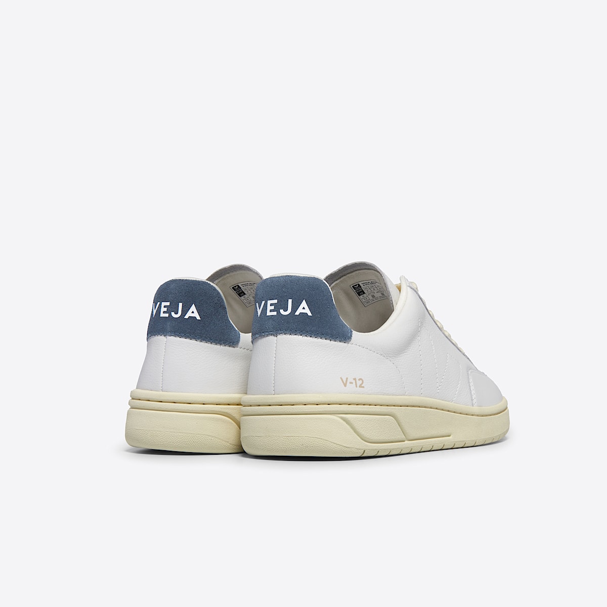 veja v-12-stitch cuero blanco XS2003680B470
