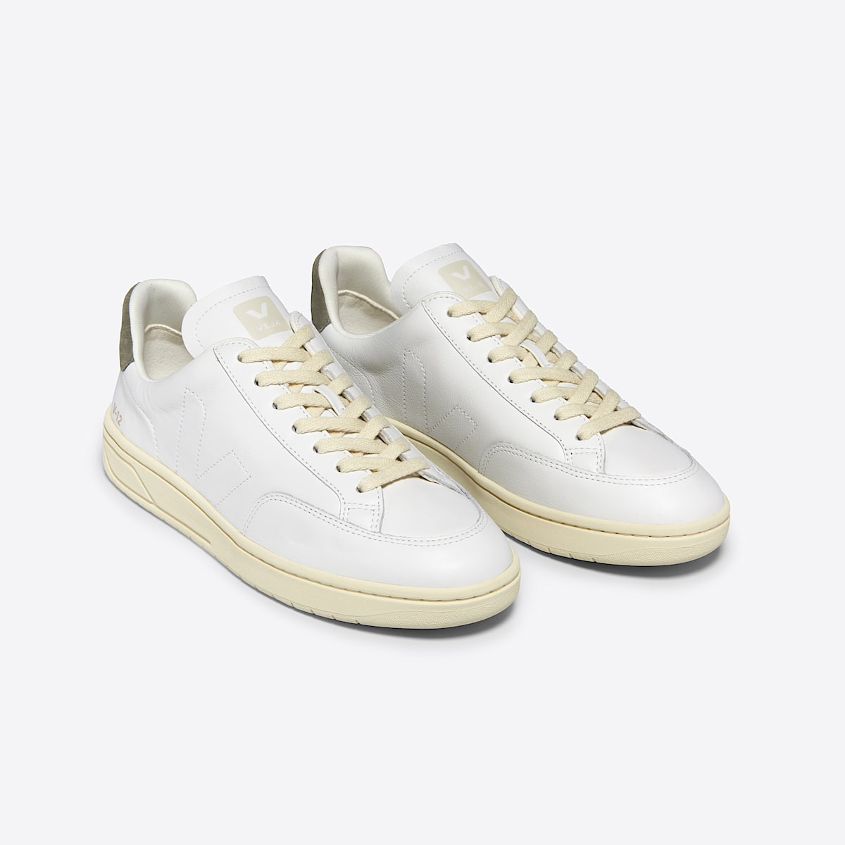 veja sneakers v-12-stitch 皮革 白色 XS2003679 Top view