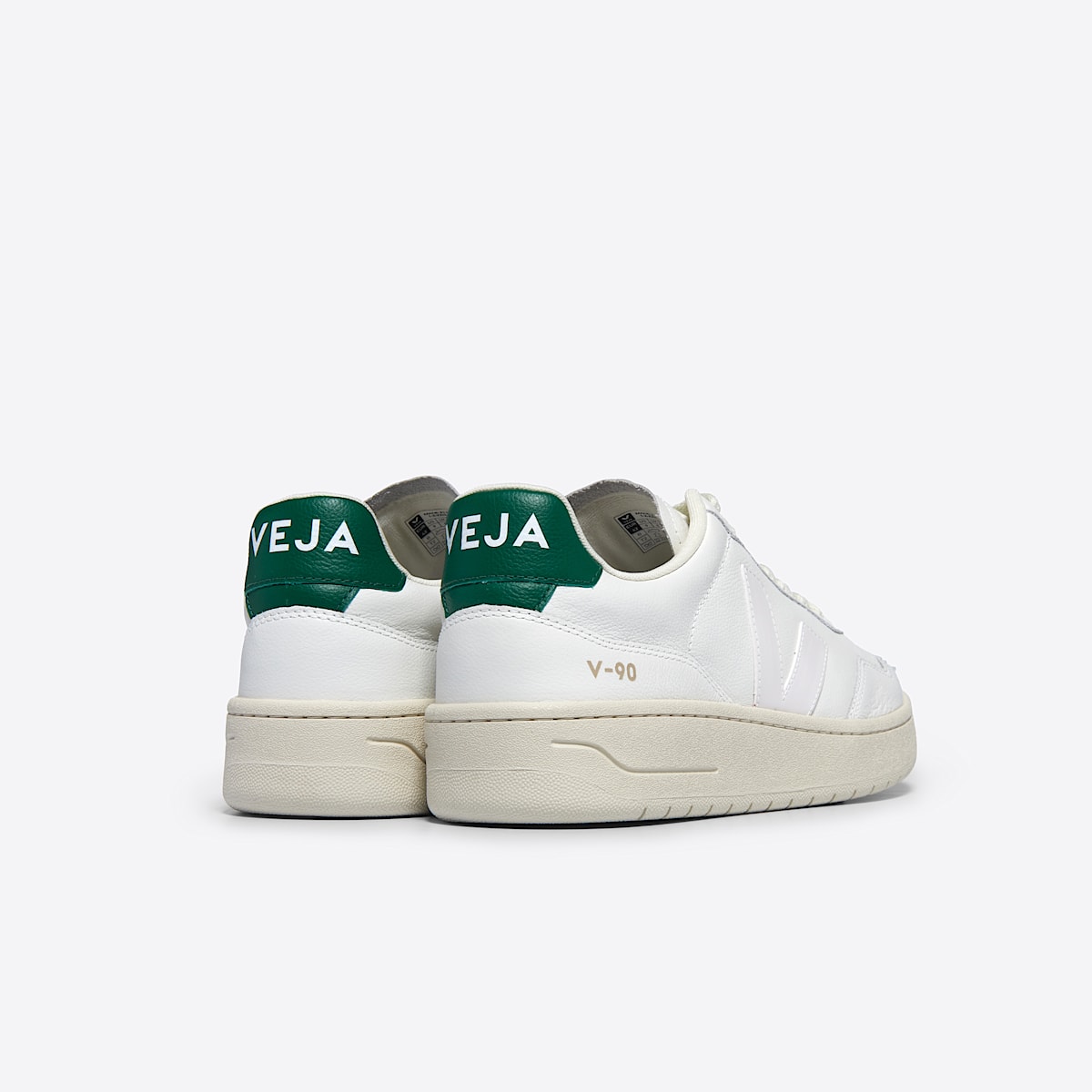 veja baskets v-90 cuir blanc VD2003706 Back view