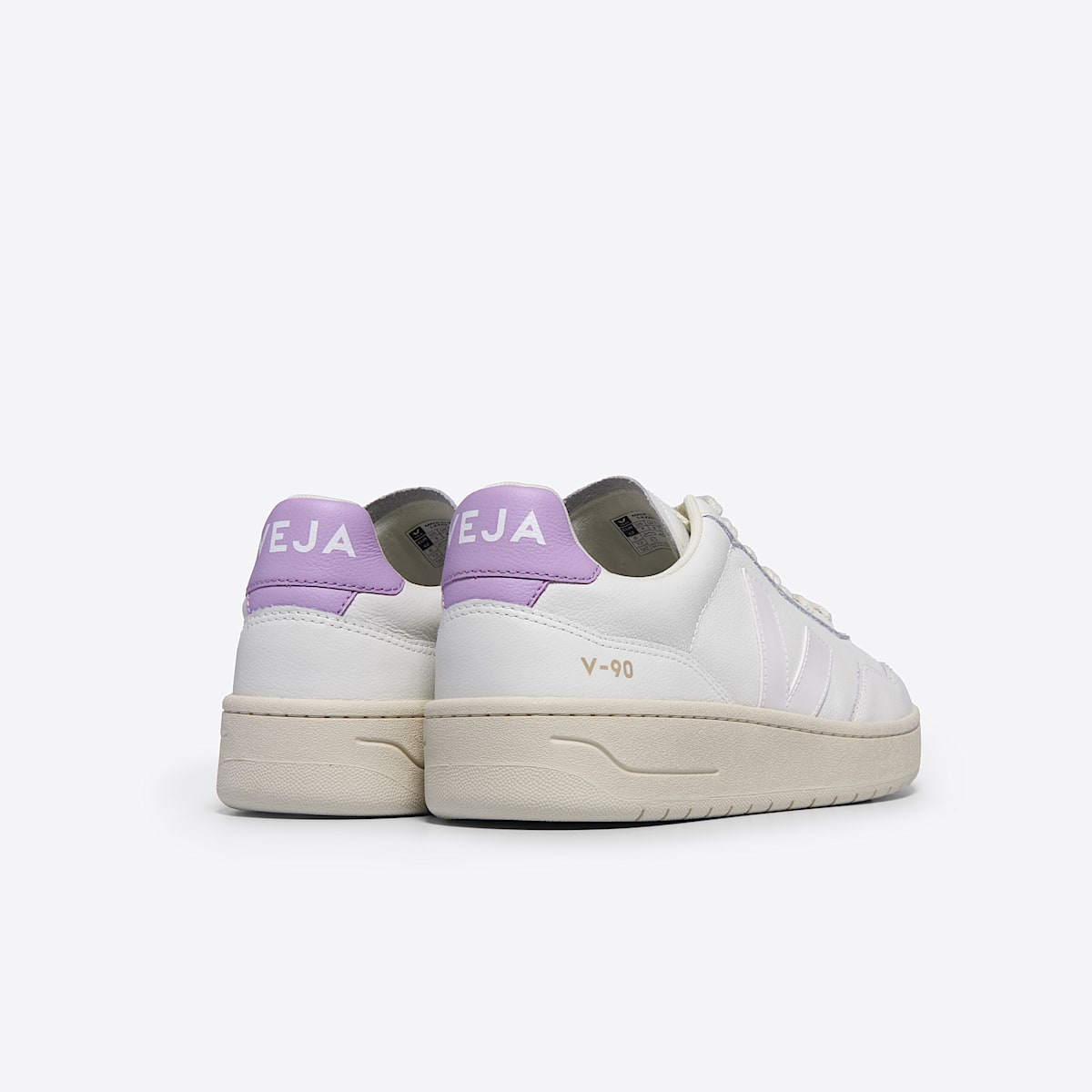 veja baskets v-90 cuir blanc VD2003708 Back view