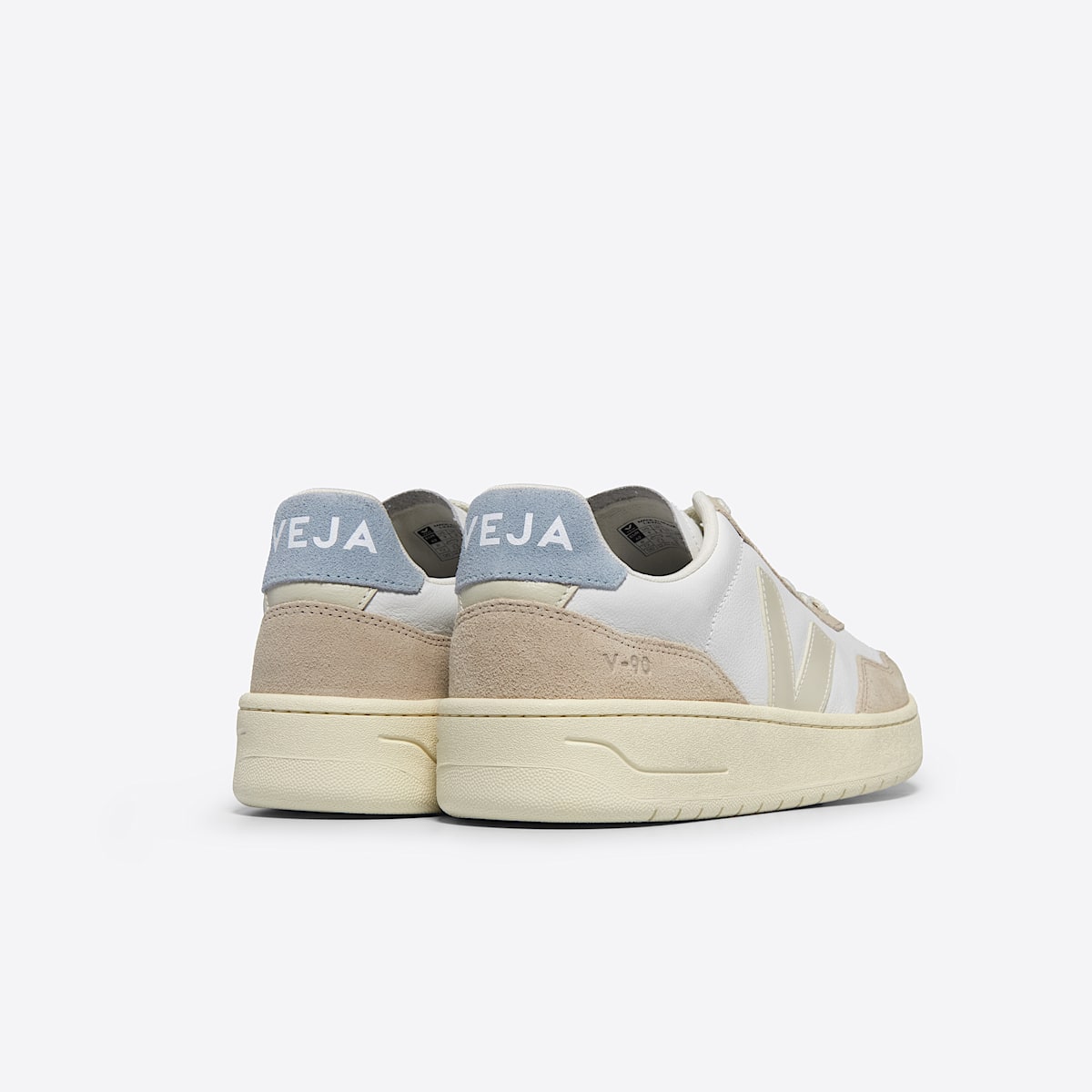 veja baskets v-90 cuir blanc VD2003705 Back view