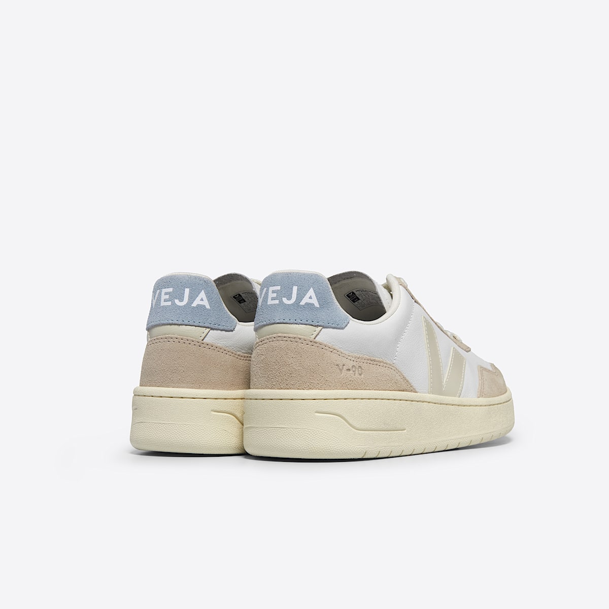 veja sneakers v-90 pelle bianco VD2003705 Back view