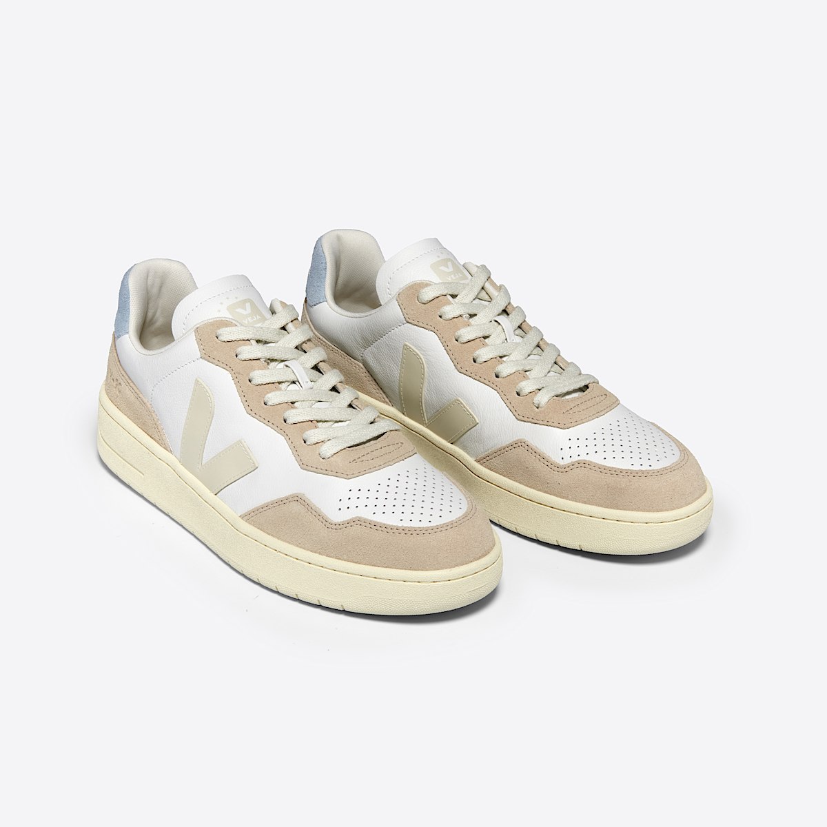 veja baskets v-90 cuir blanc VD2003705 Top view