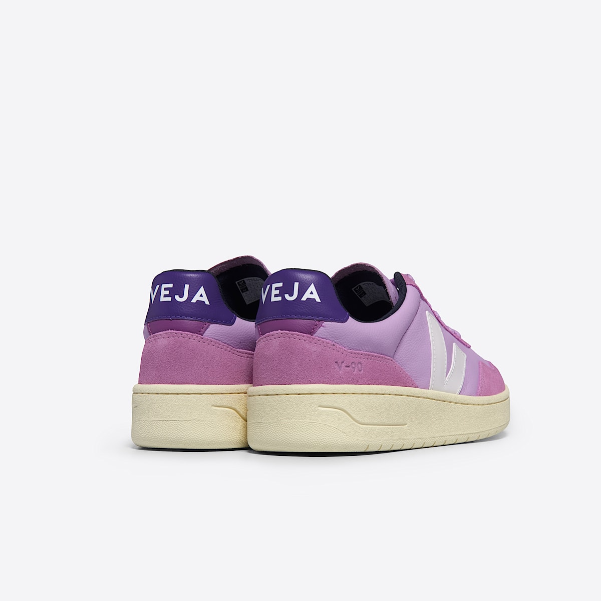 veja sneakers v-90 leather purple VD2003661 Back view