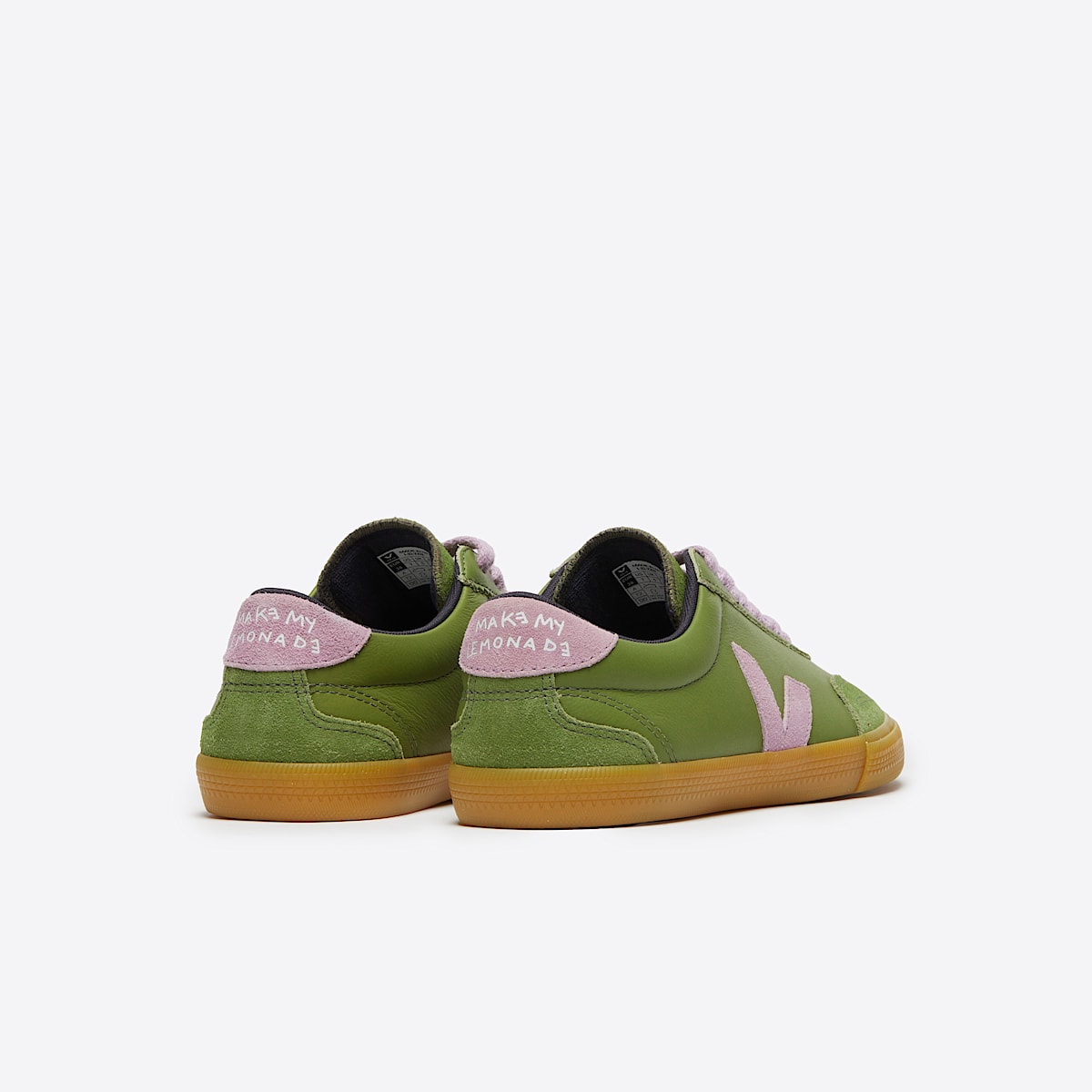 veja sneakers veja-x-make-my-lemonade organic-leather green VM2003859 Back view