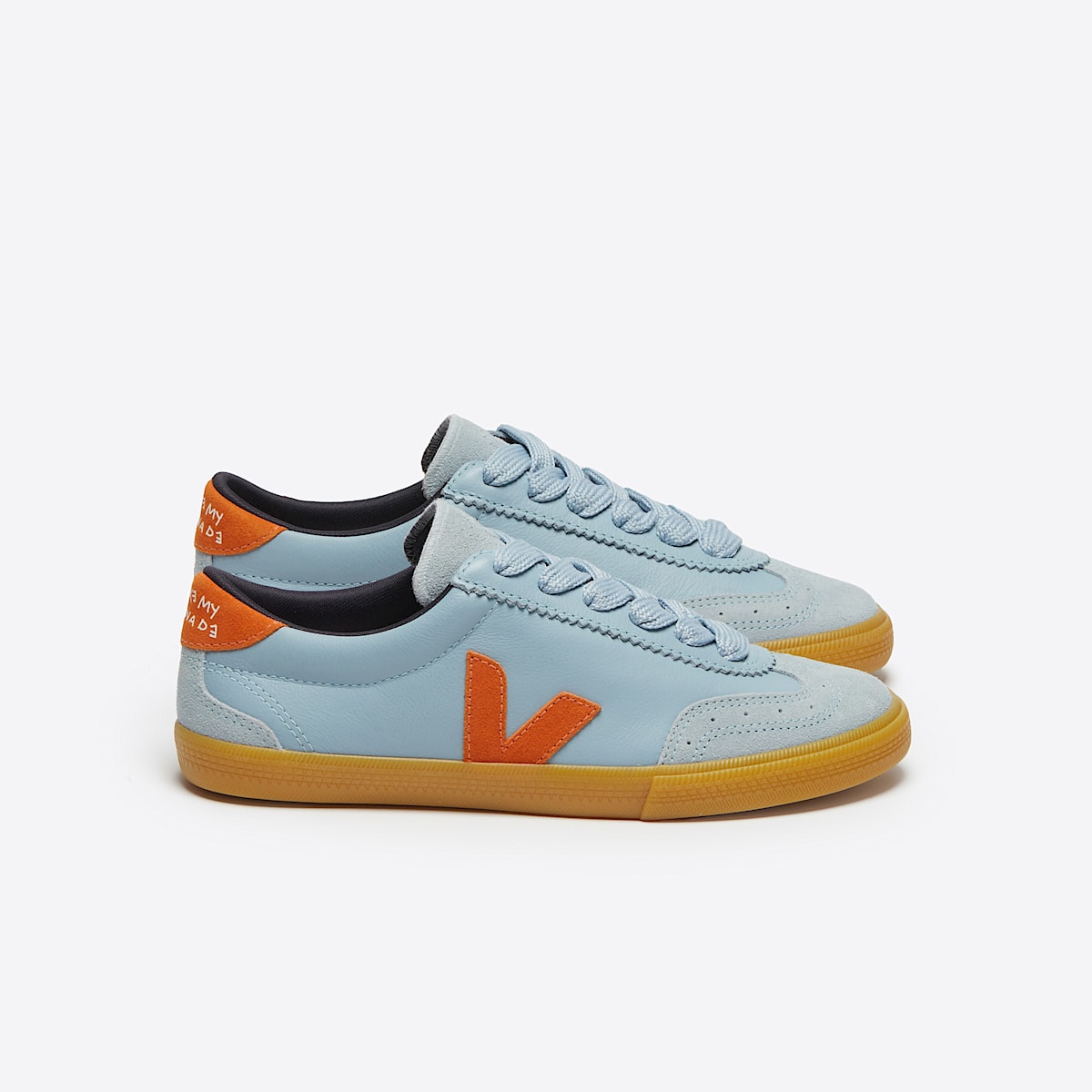 veja sneakers veja-x-make-my-lemonade organic-leather blue VM2003860 Lateral view