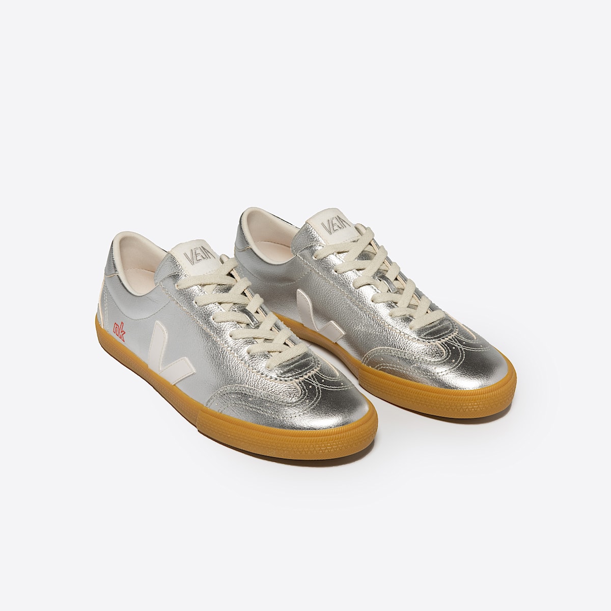 veja sneaker veja-x-nk leder silber VK0503856 Top view