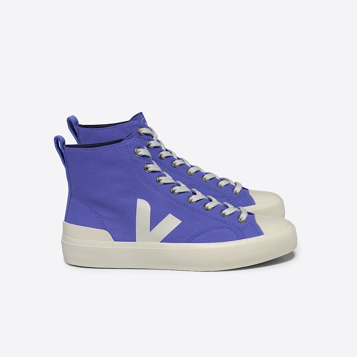 veja sneakers wata-ii organic-cotton blue PA0103730 Lateral view