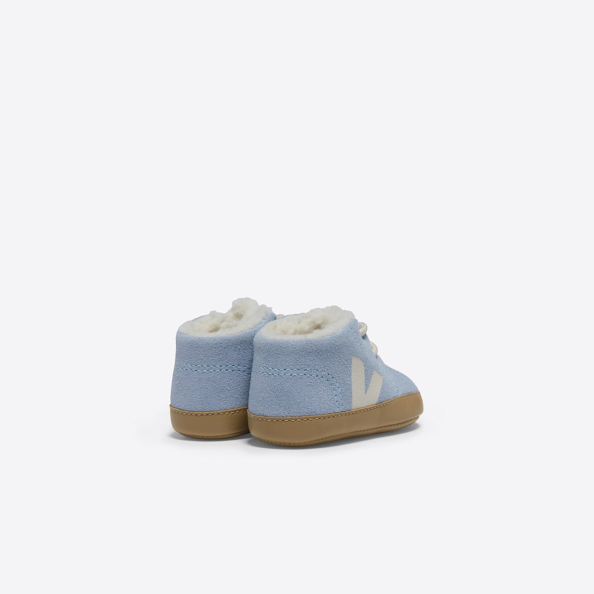 veja baskets baby-winter-light fourré bleu WL0303835 Back view