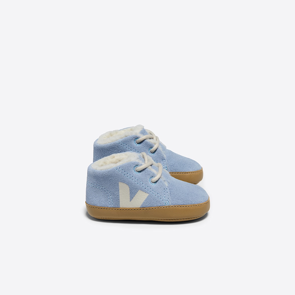 veja baskets baby-winter-light fourré bleu WL0303835 Lateral view