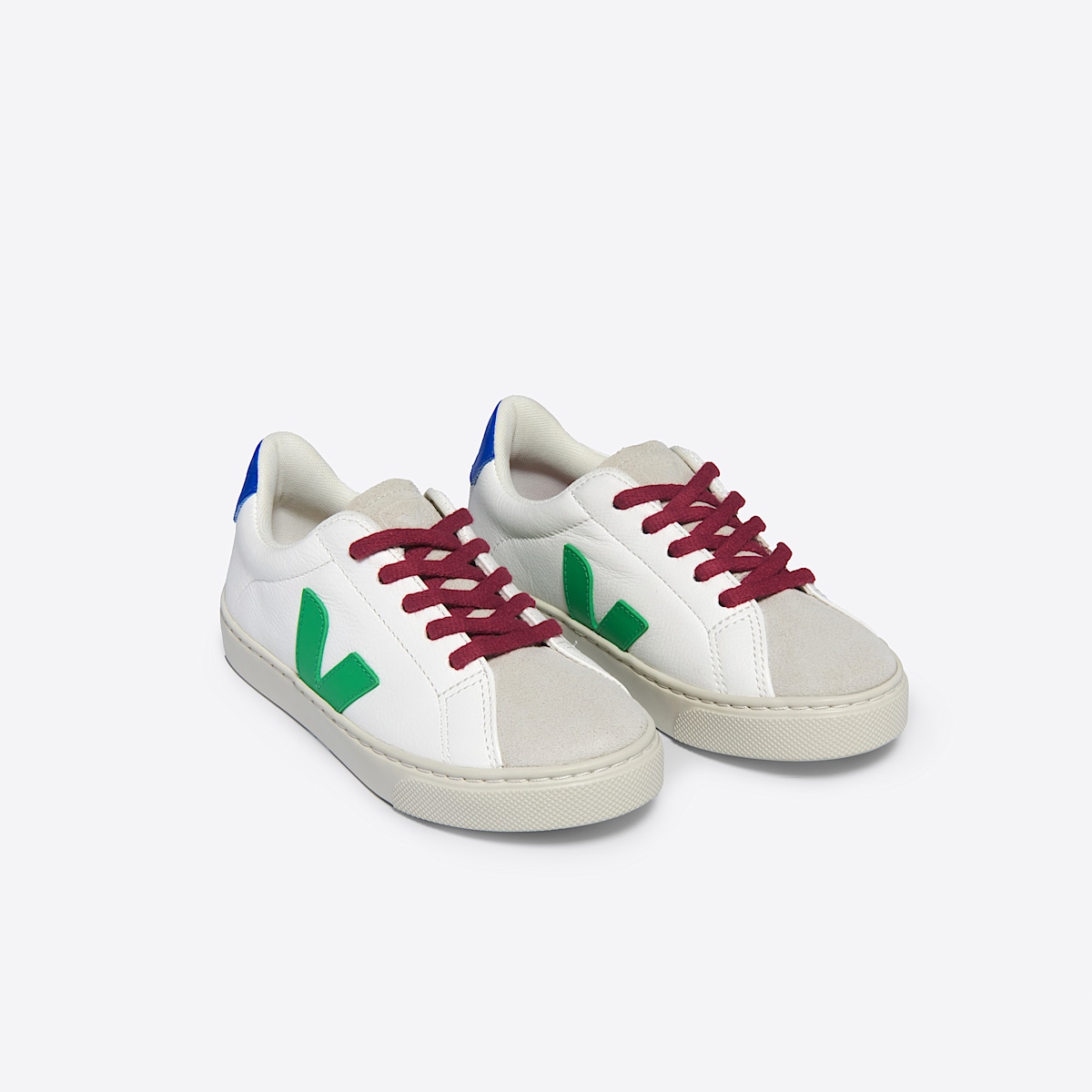 veja baskets small-esplar-laces cuir blanc RS0503789 Top view