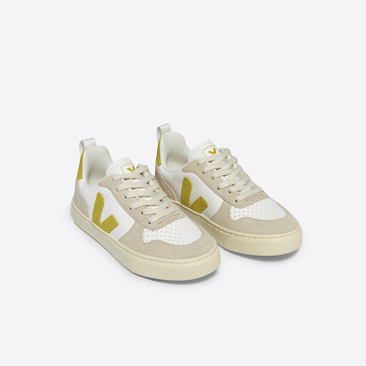 veja baskets small-v-10-laces cuir blanc CX0503809 Top view