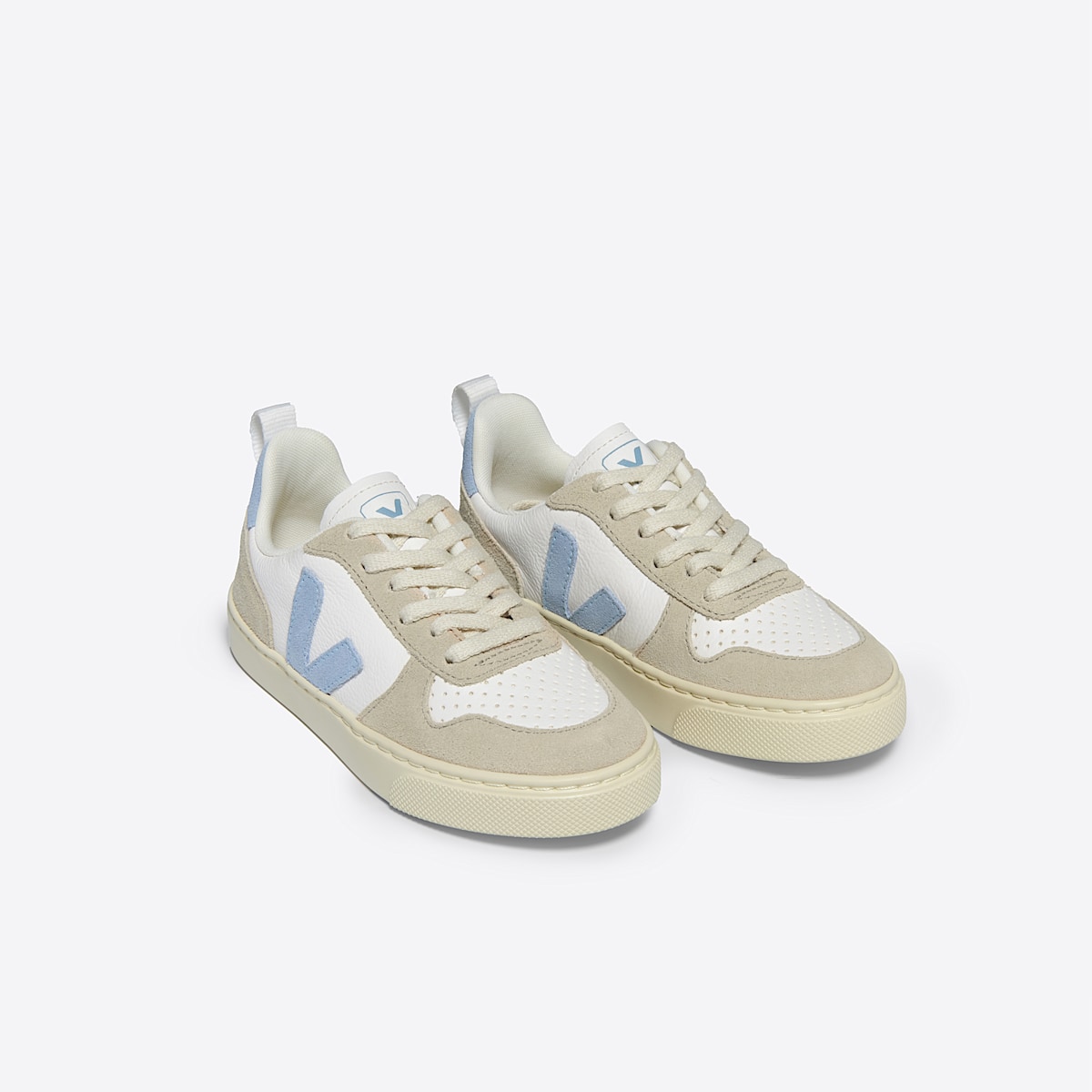 veja baskets small-v-10-laces cuir blanc CX0503808 Top view