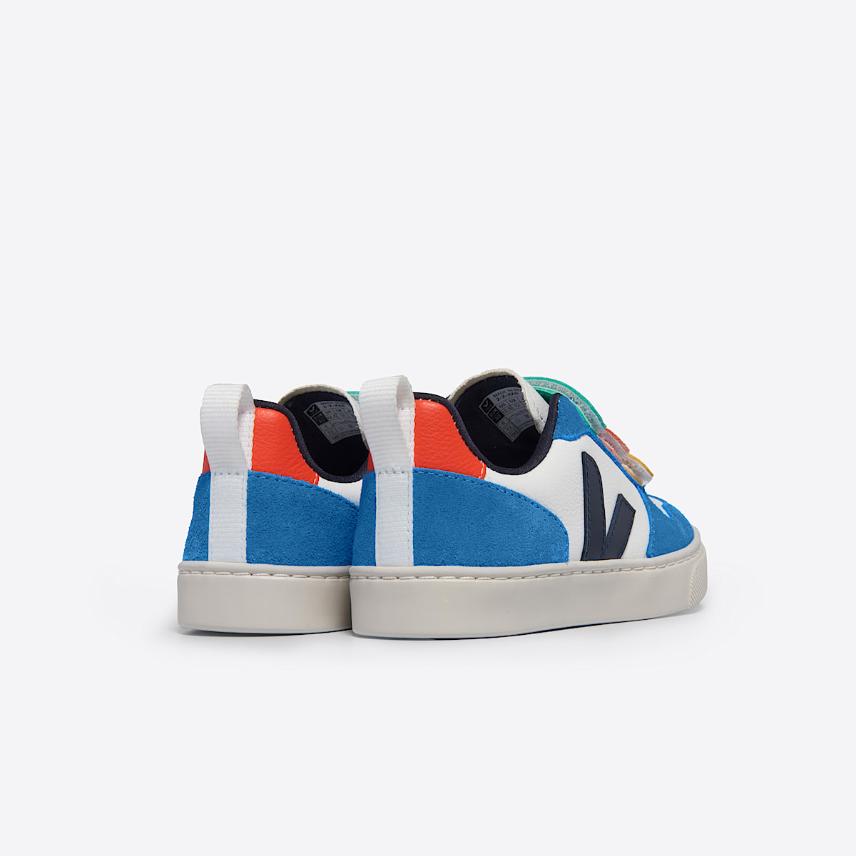 veja sneakers small-v-10 leather multicolor CV0503802 Back view