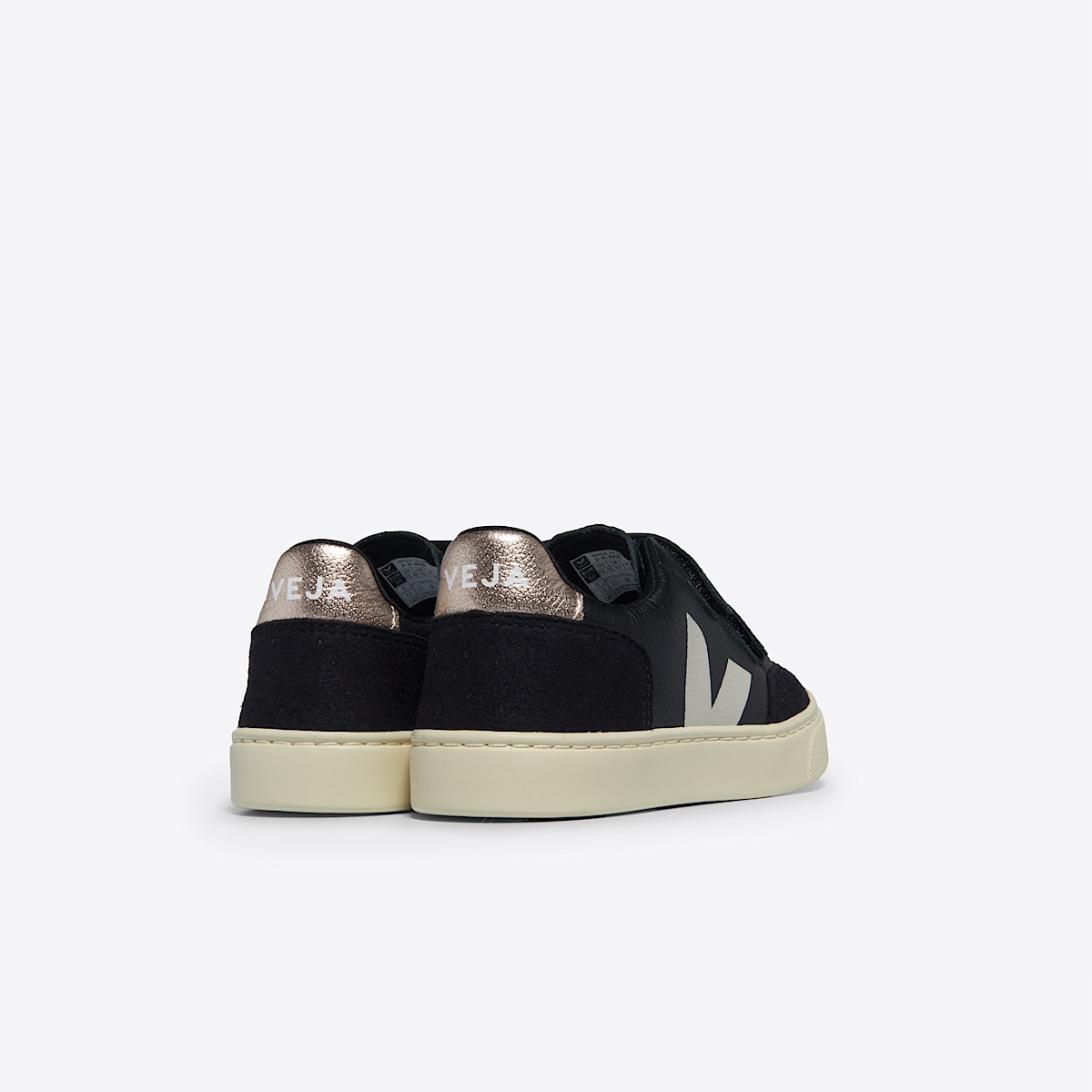 veja sneakers small-v-12 pelle nero XV0503795 Back view