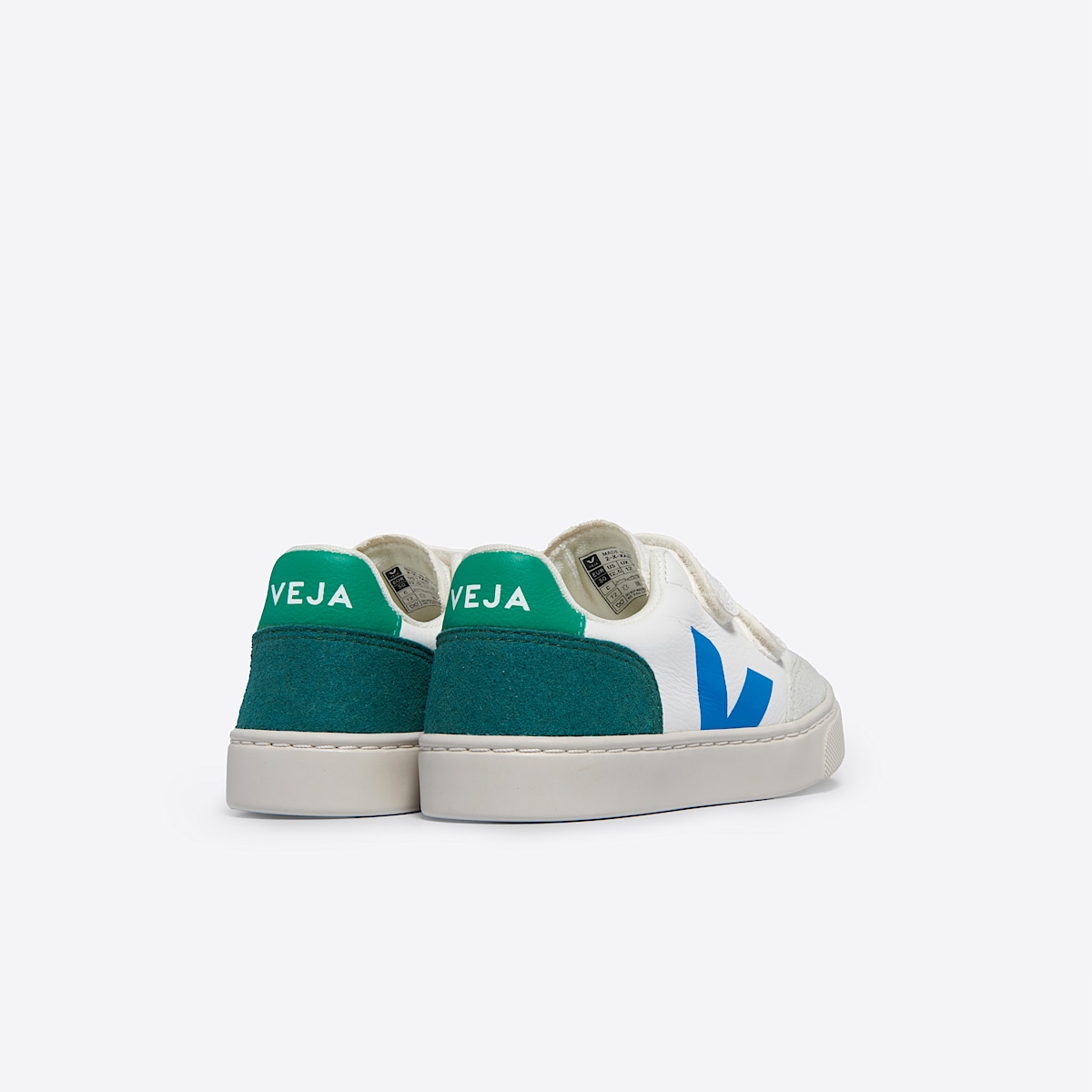 veja sneakers small-v-12 läder vit XV0503794 Back view