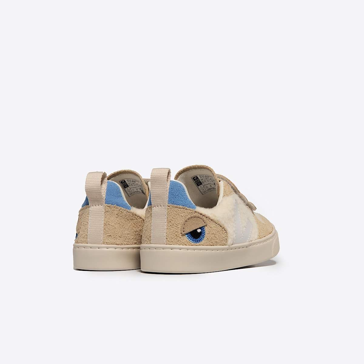 veja baskets veja-x-bigstuffed-(small-v-10) suède beige CG3003843 Back view