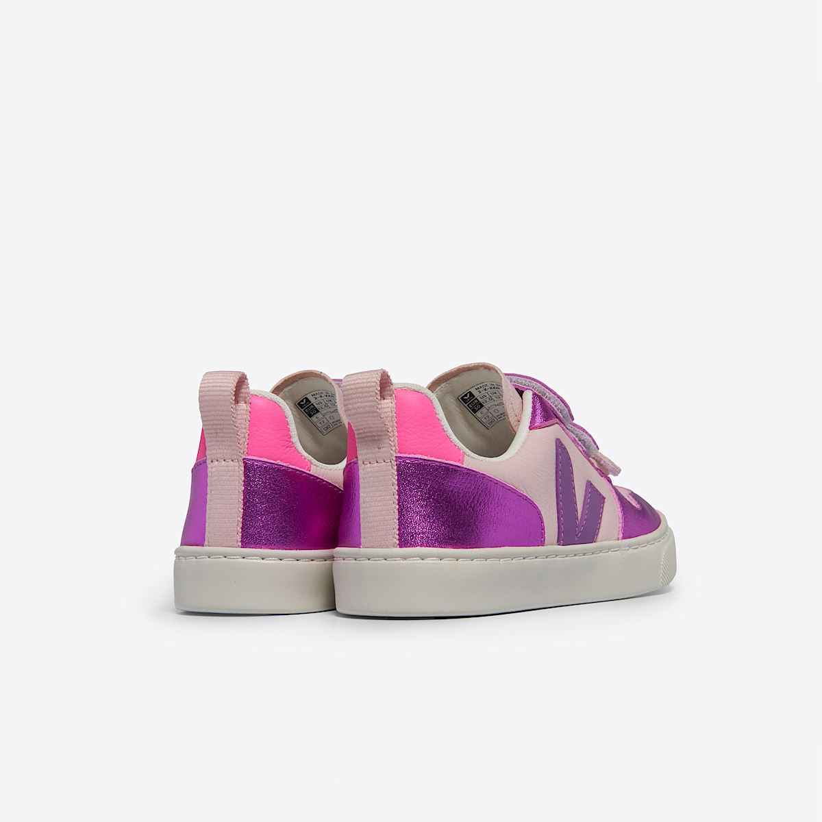 veja sneaker small-v-10 leder mehrfarbig CV0503804 Back view