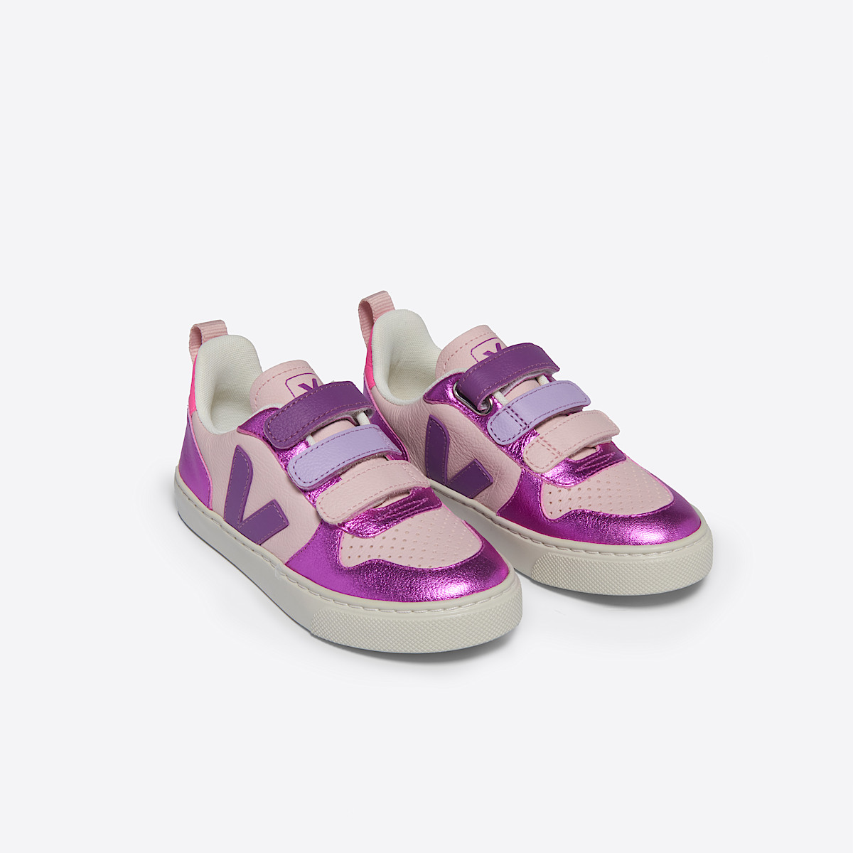 veja sneaker small-v-10 leder mehrfarbig CV0503804 Top view