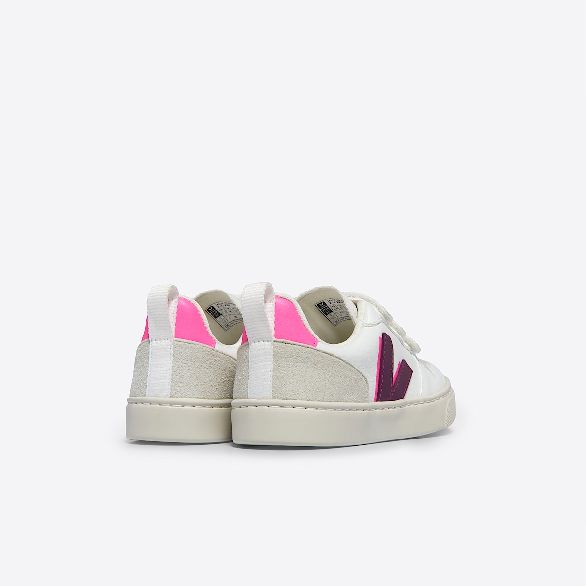 veja baskets small-v-10-w vegan blanc CY0703806 Back view