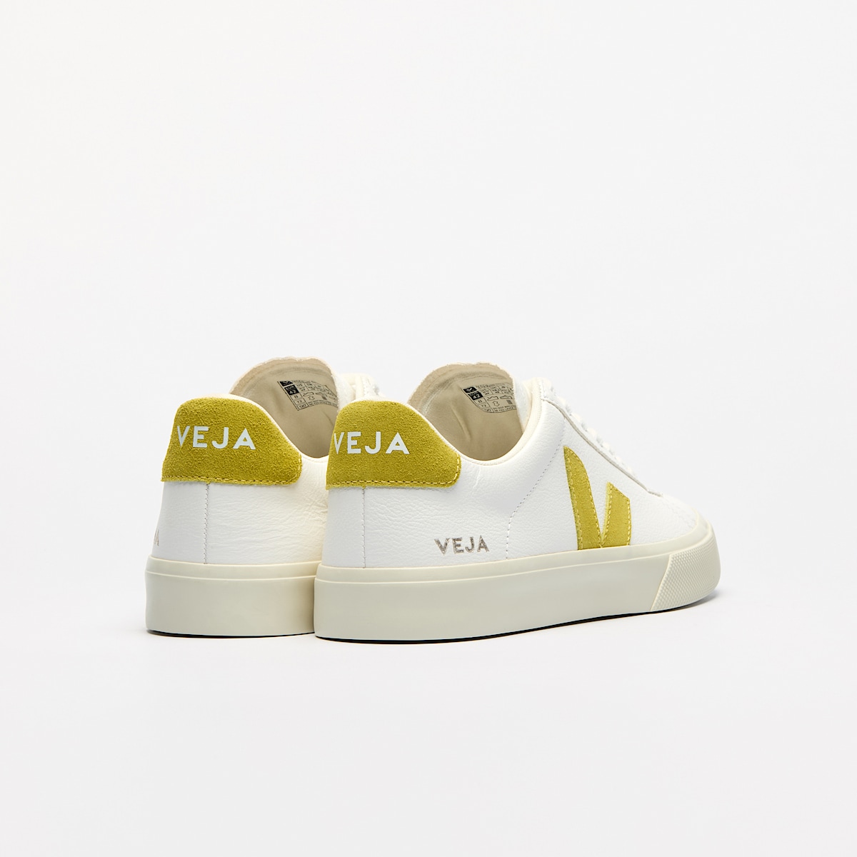 veja baskets campo cuir blanc CP0503887 Back view